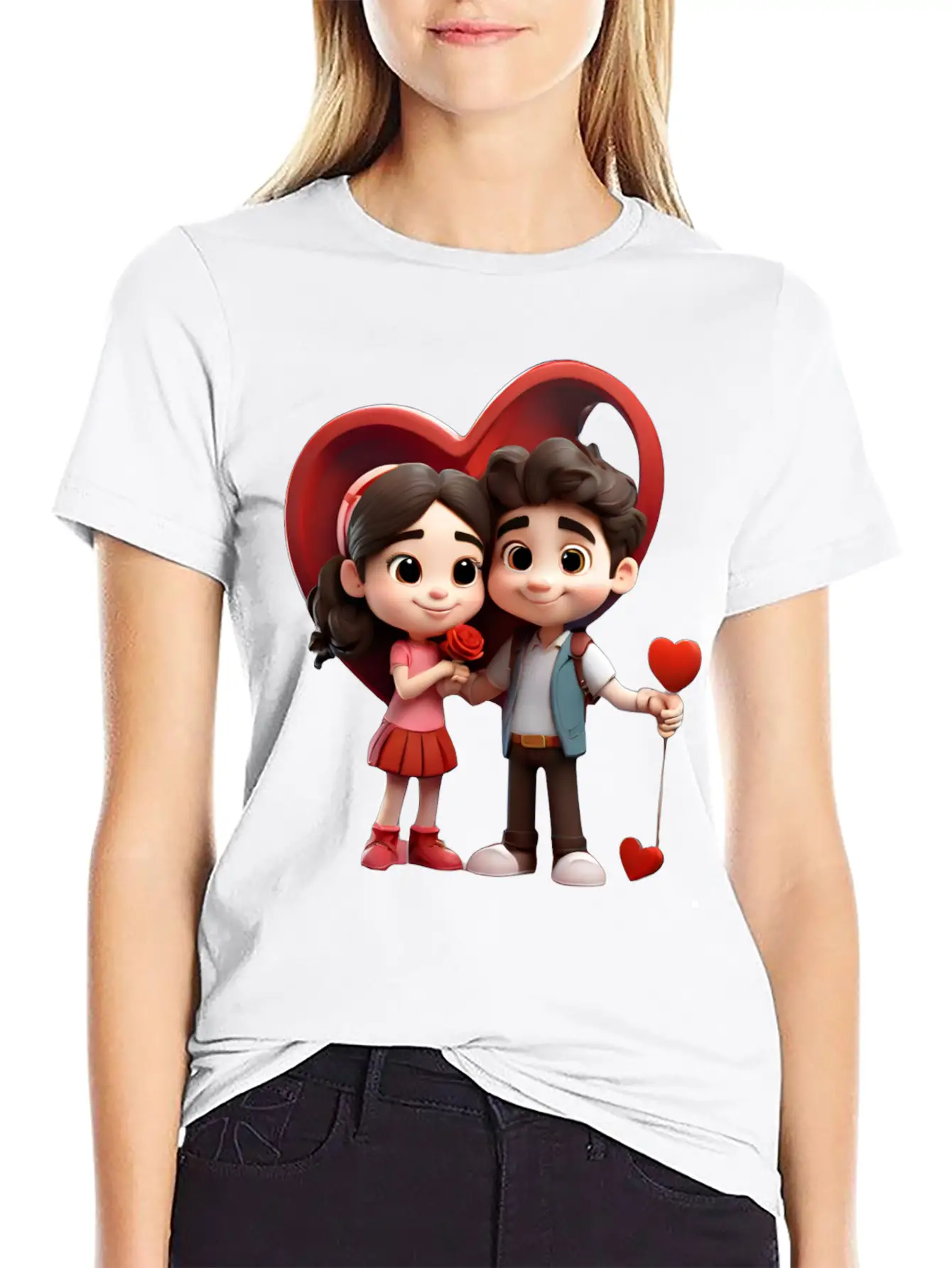 Valentines Day Stylish Everyday T-Shirt – Unisex Basic Cotton Tee