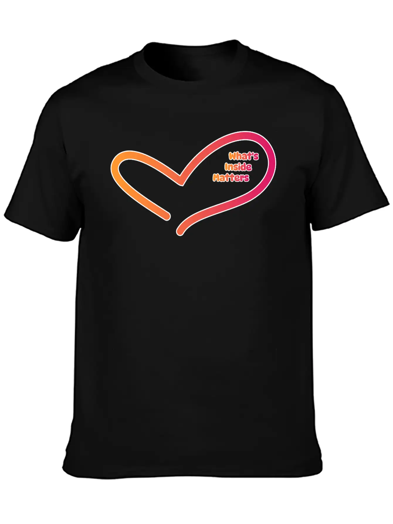 Valentine's Day : What's Inside Matters Comfortable Minimalist Graphic Tee – Summer Style Essential