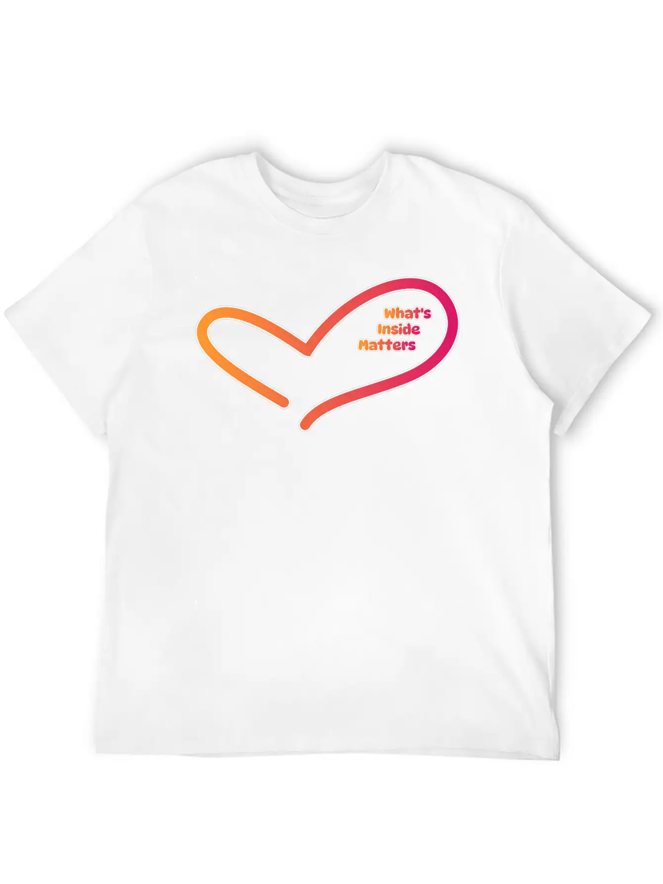Valentine's Day : What's Inside Matters Comfortable Minimalist Graphic Tee – Summer Style Essential