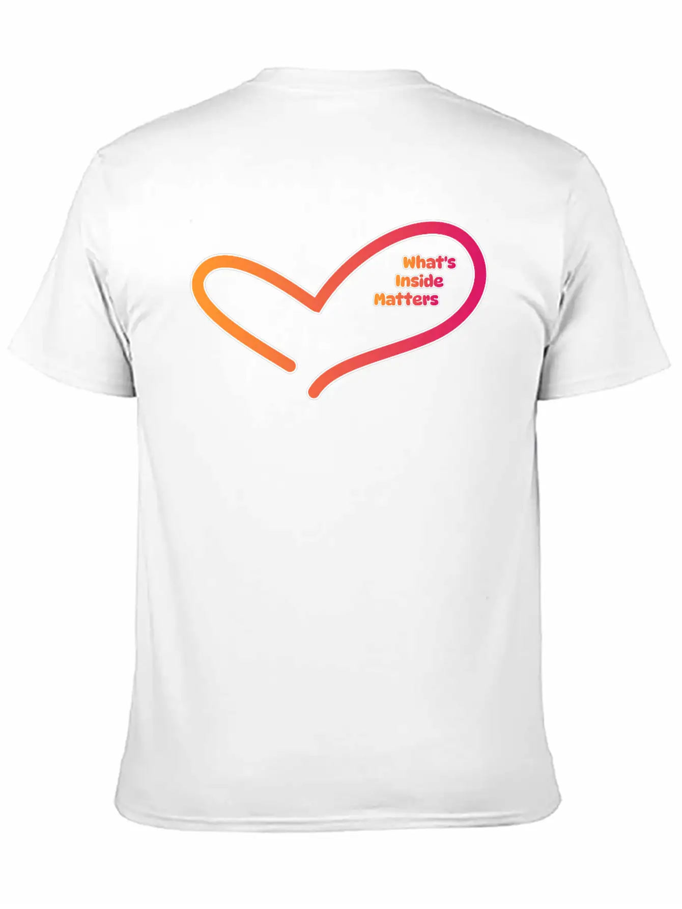 Valentine's Day : What's Inside Matters Comfortable Minimalist Graphic Tee – Summer Style Essential