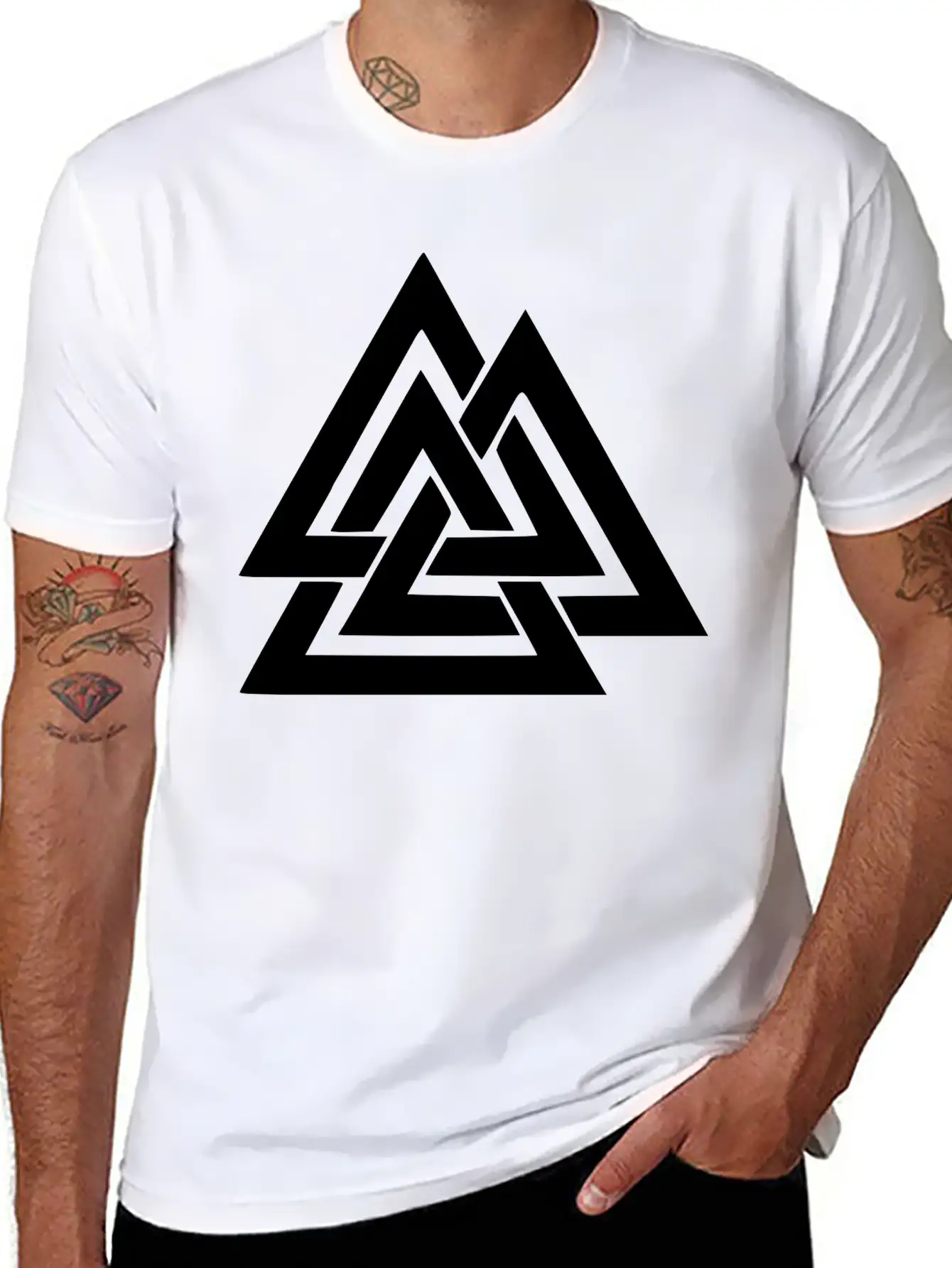 Valknut Basic Graphic T-Shirt – Daily Comfort In Soft Cotton