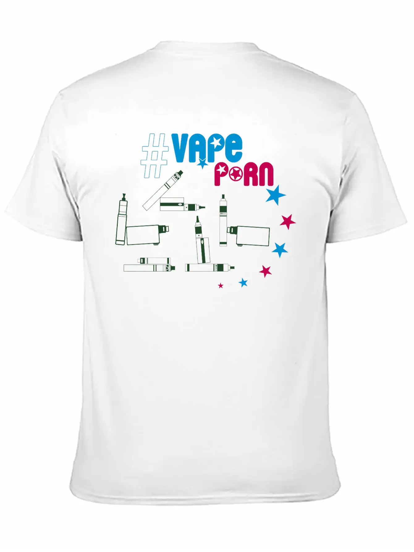 Vape-Shirt - #VapePorn Essential Unisex Summer Tee – Soft Cotton Casual Fit