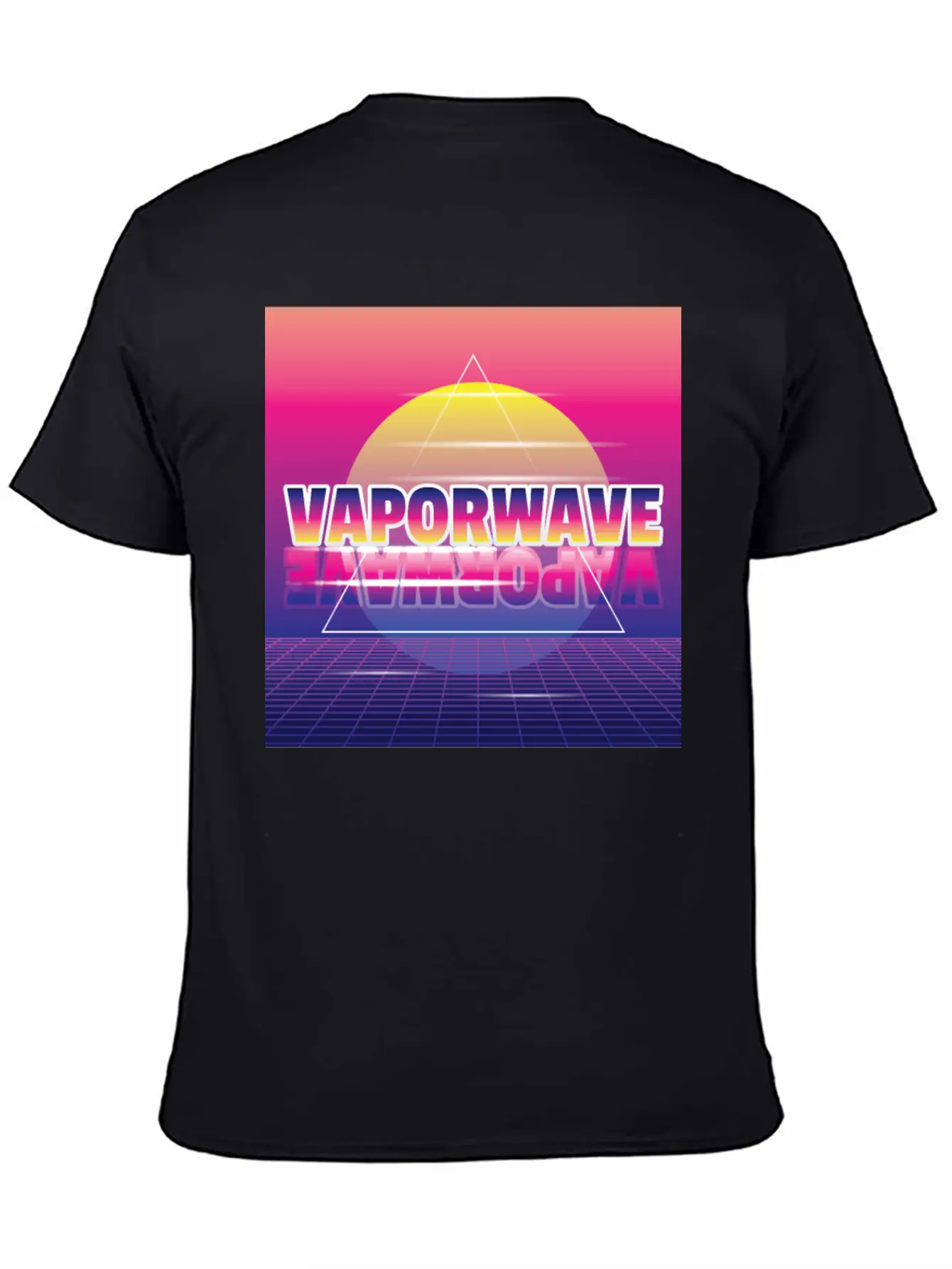 Vaporwave Aesthetic Synth 80th Style Unisex Short Sleeve Soft Cotton T-Shirt – Casual Everyday Wear