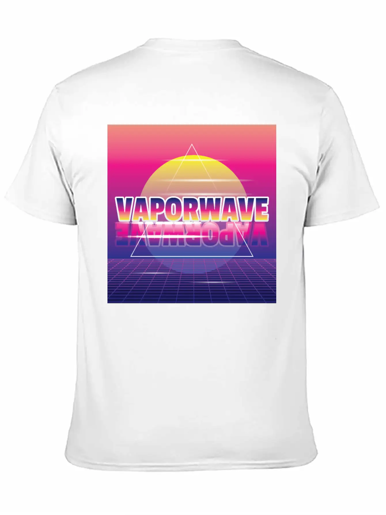 Vaporwave Aesthetic Synth 80th Style Unisex Short Sleeve Soft Cotton T-Shirt – Casual Everyday Wear