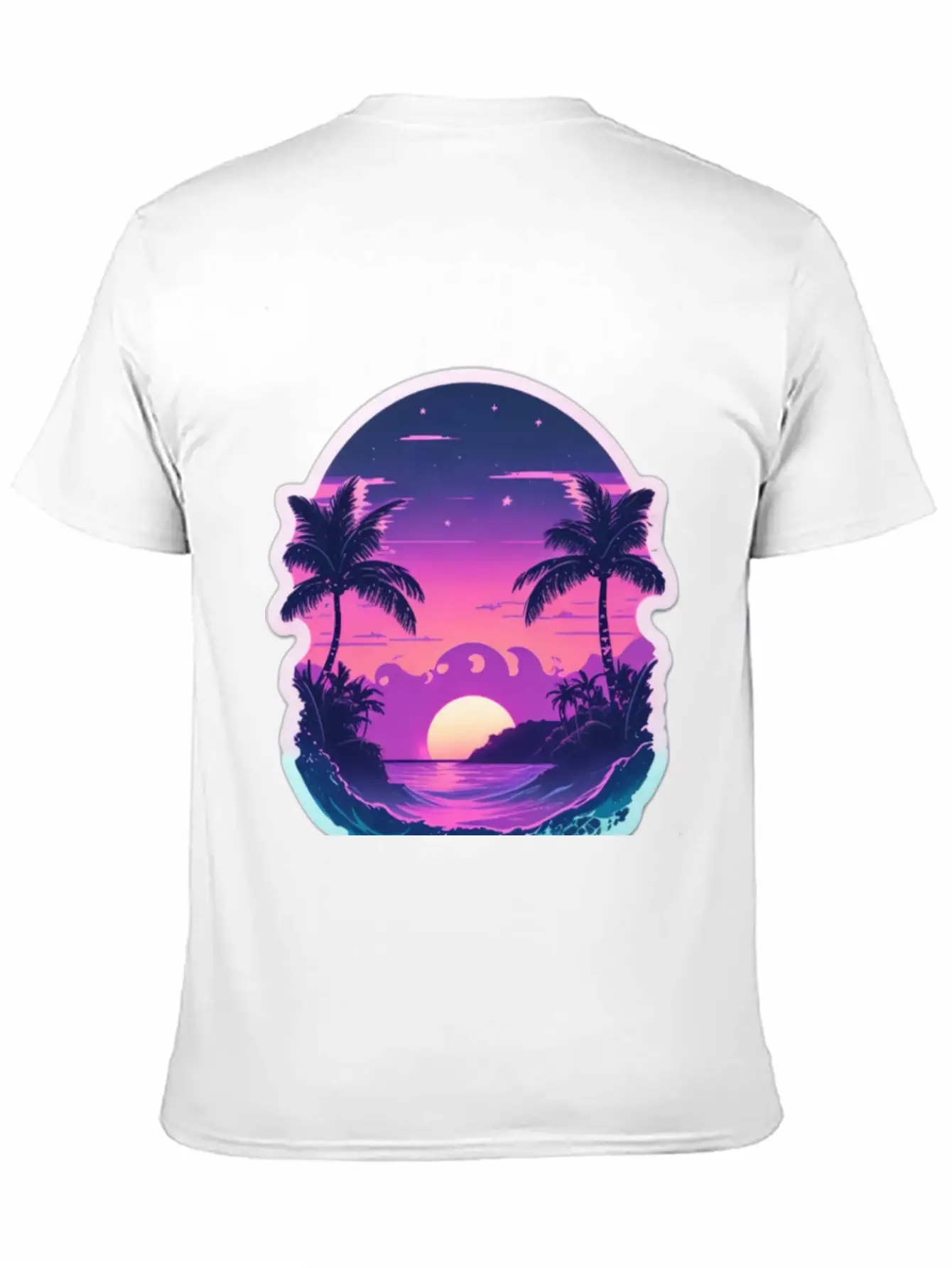 Vaporwave Dusk Stylish Everyday T-Shirt – Unisex Basic Cotton Tee