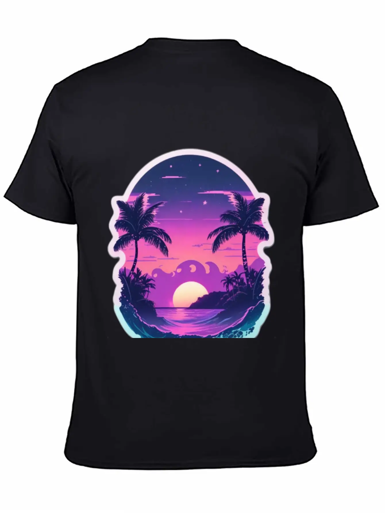 Vaporwave Dusk Stylish Everyday T-Shirt – Unisex Basic Cotton Tee