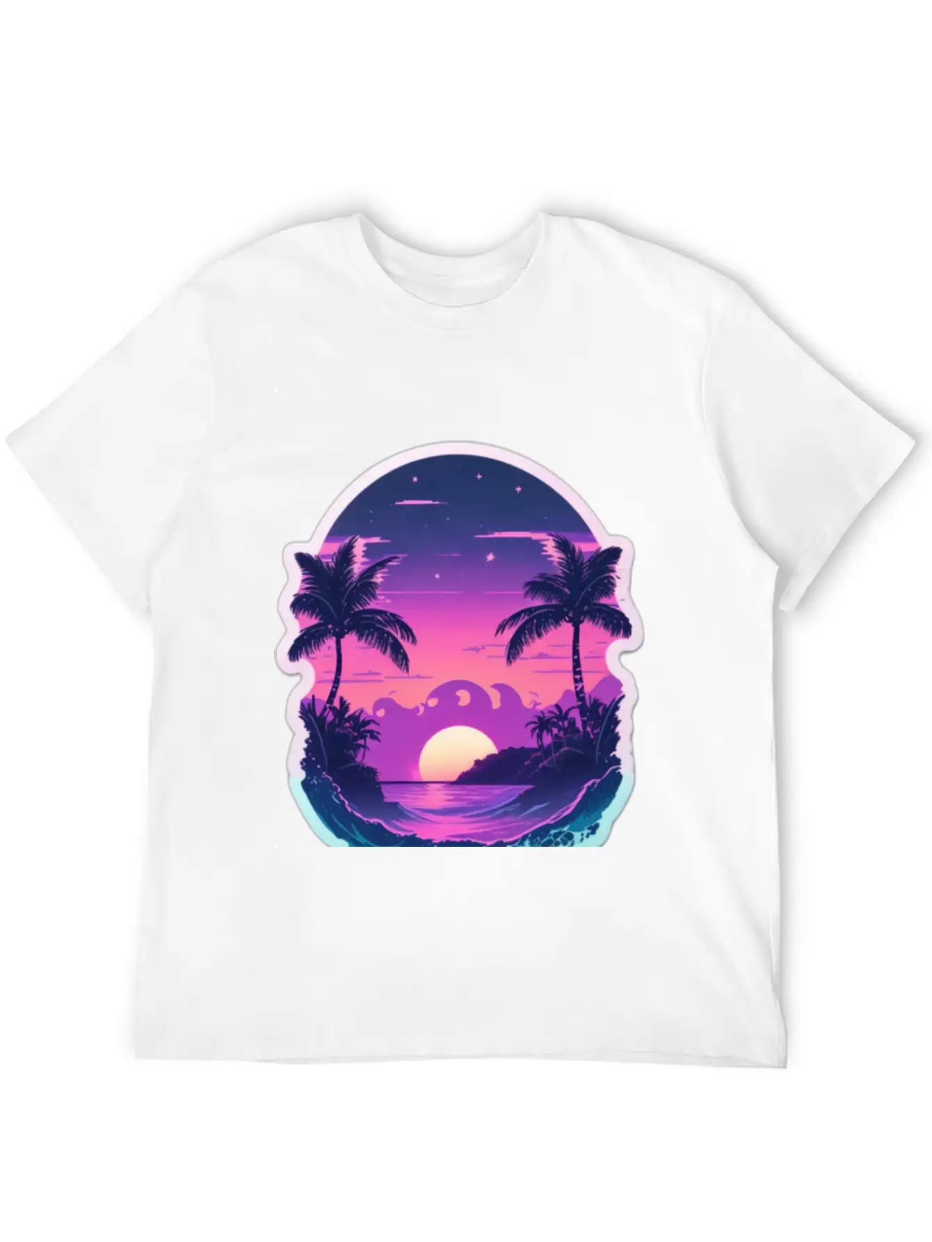 Vaporwave Dusk Stylish Everyday T-Shirt – Unisex Basic Cotton Tee