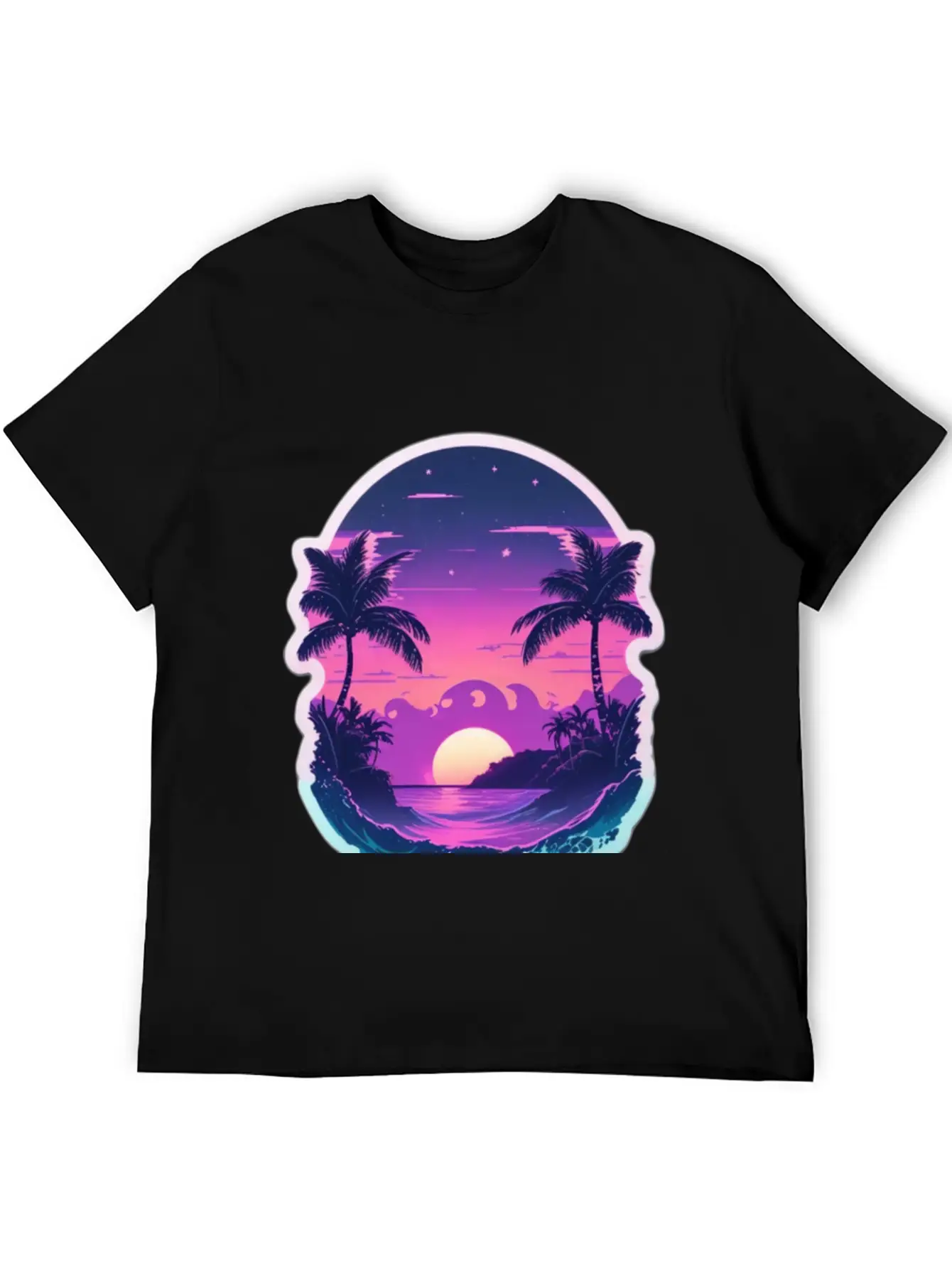 Vaporwave Dusk Stylish Everyday T-Shirt – Unisex Basic Cotton Tee