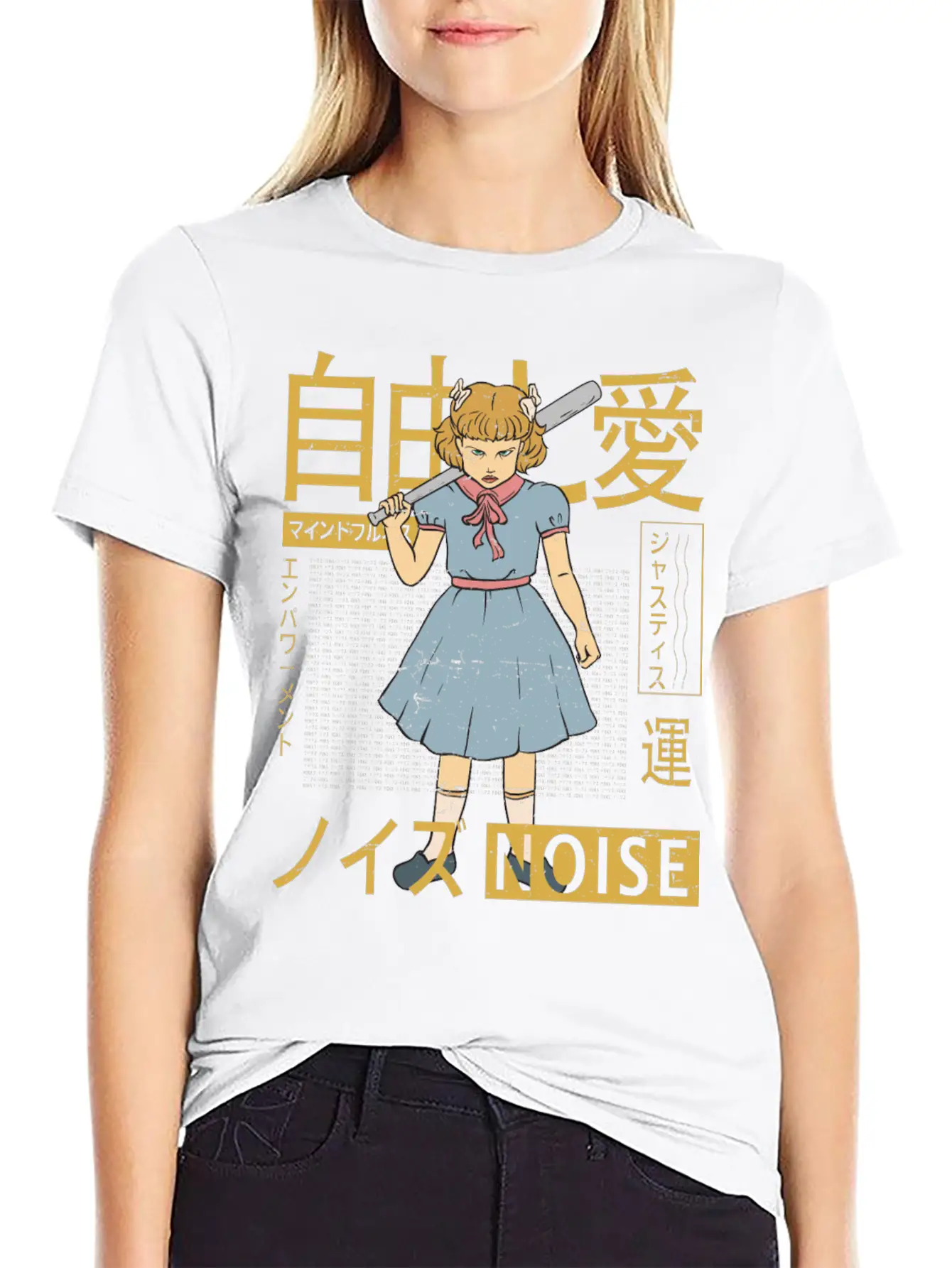 Vaporwave - Kawaii Aesthetic - Japanese - Baseball Stylish Everyday T-Shirt – Unisex Basic Cotton Tee
