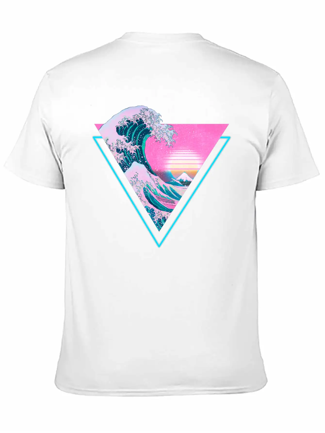 Vaporwave Retro Great Wave Sunset 90's Aesthetic Comfortable Minimalist Graphic Tee – Summer Style Essential