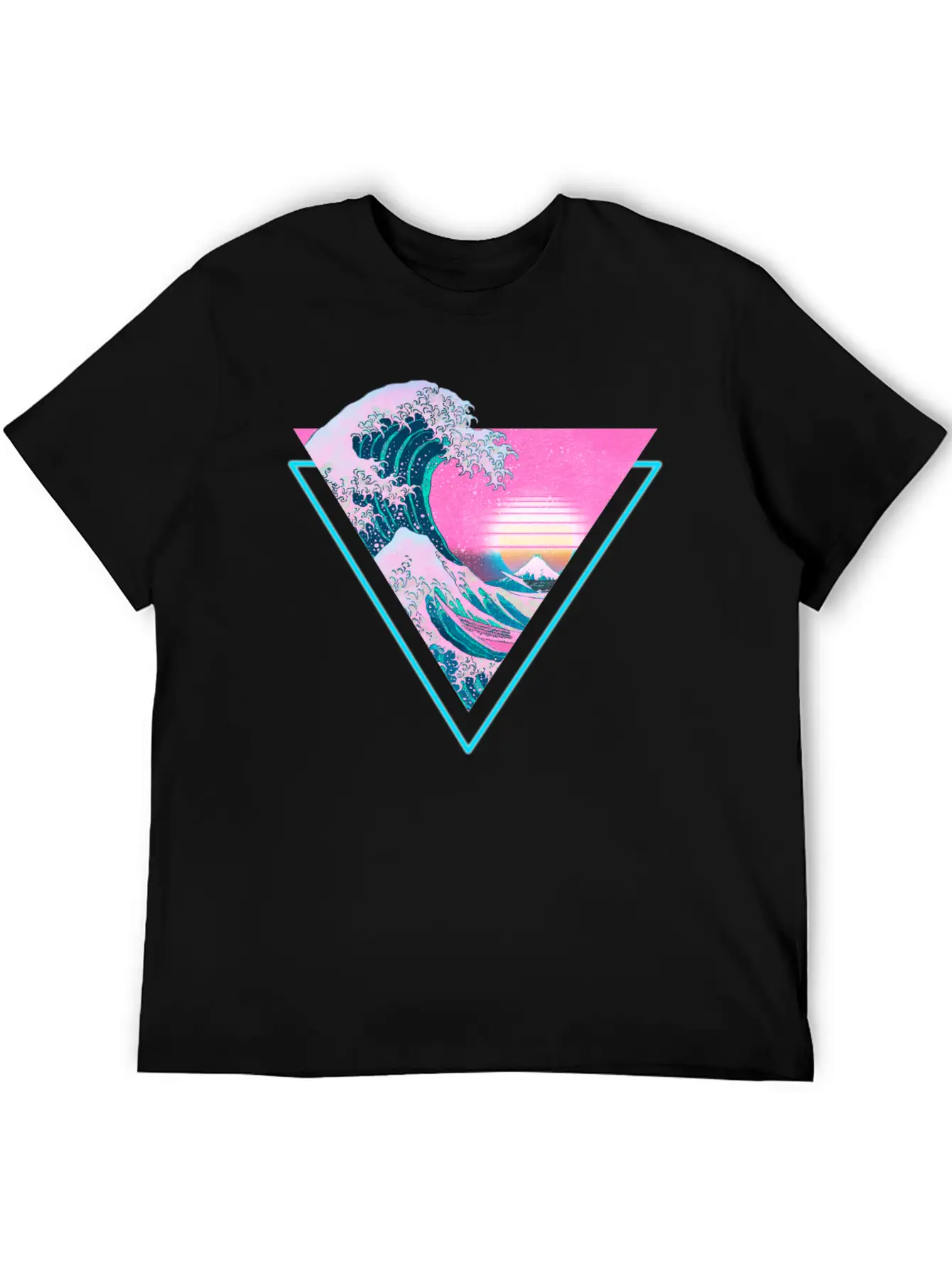 Vaporwave Retro Great Wave Sunset 90's Aesthetic Comfortable Minimalist Graphic Tee – Summer Style Essential
