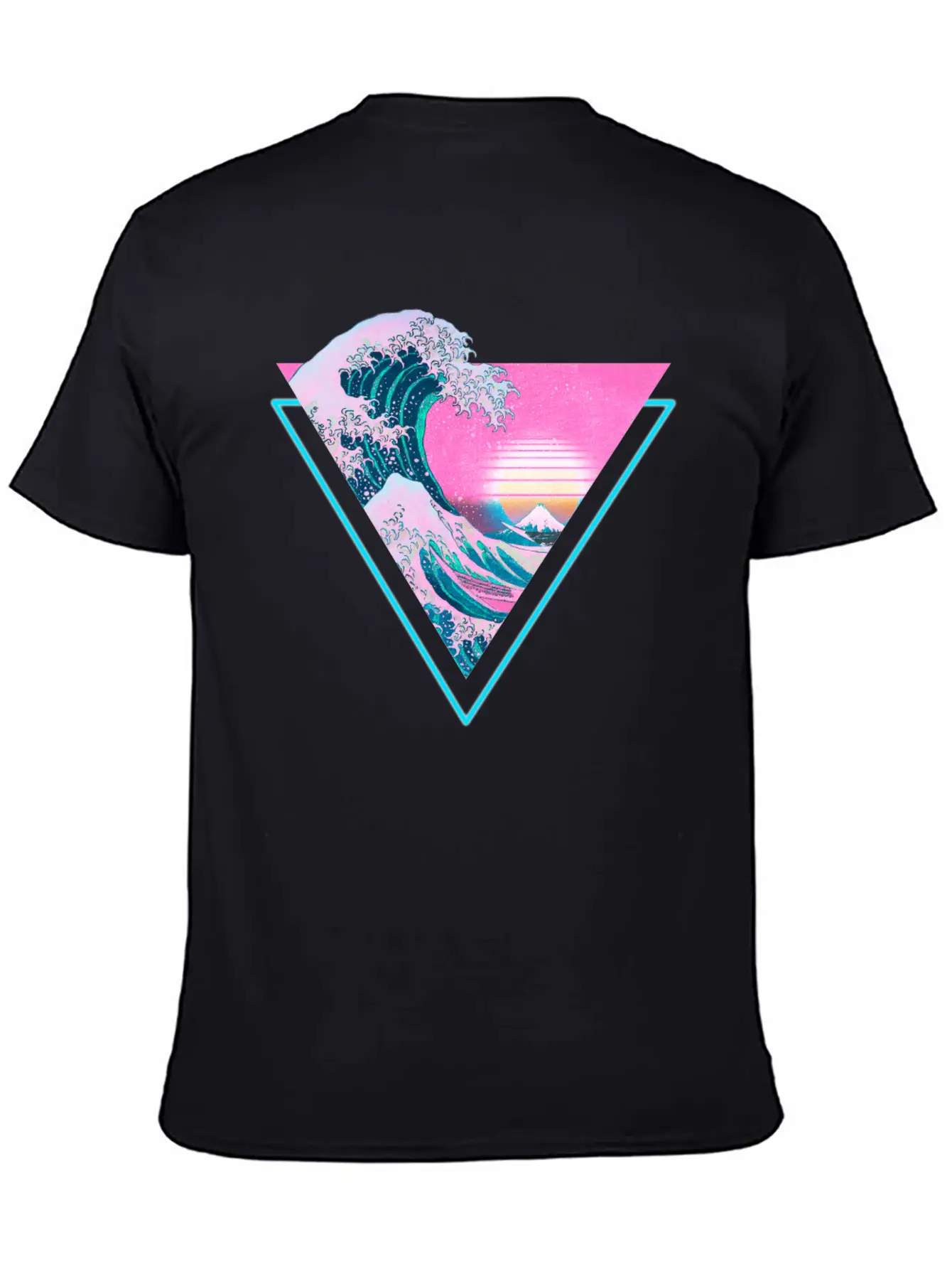 Vaporwave Retro Great Wave Sunset 90's Aesthetic Comfortable Minimalist Graphic Tee – Summer Style Essential