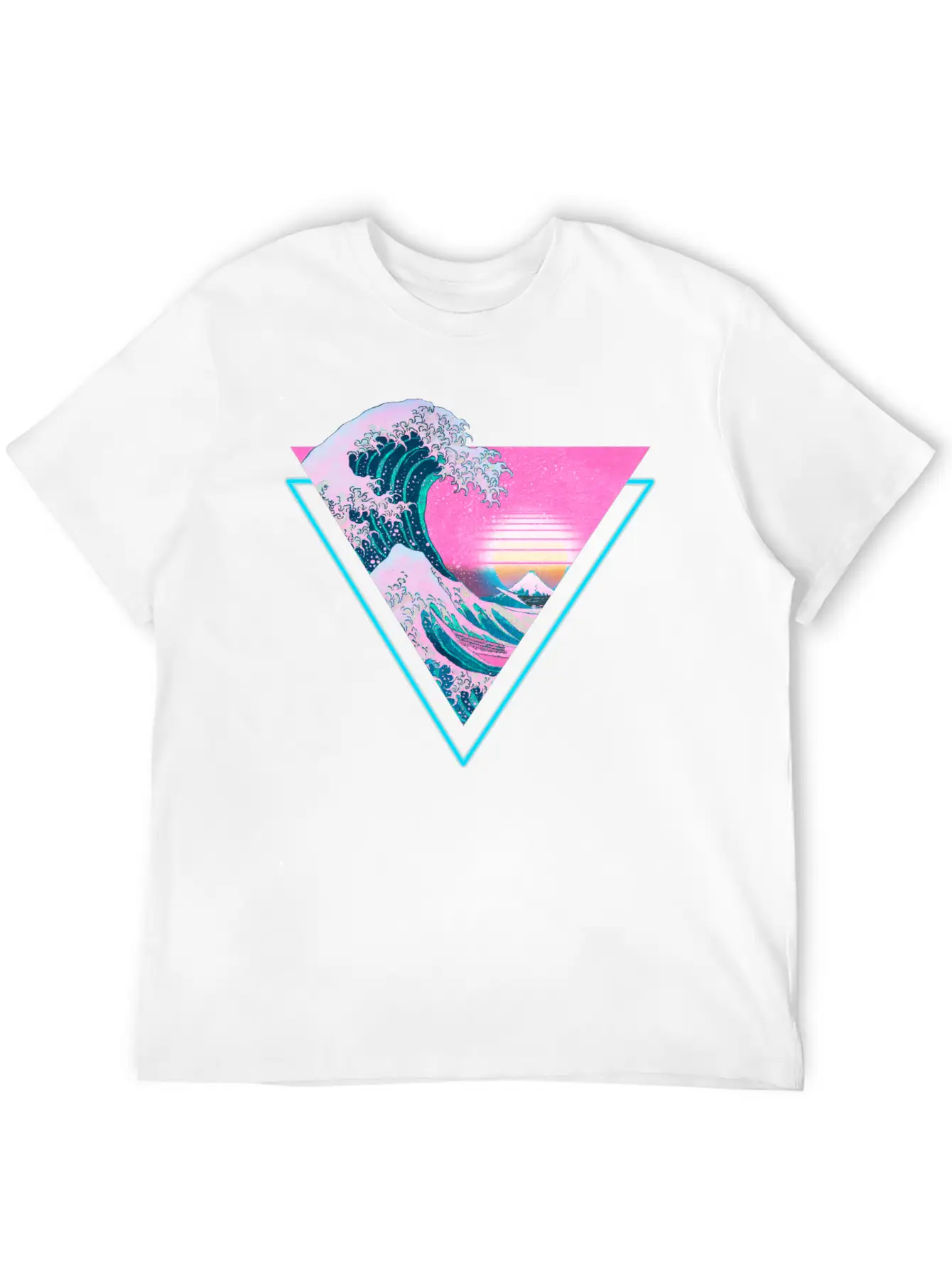 Vaporwave Retro Great Wave Sunset 90's Aesthetic Comfortable Minimalist Graphic Tee – Summer Style Essential