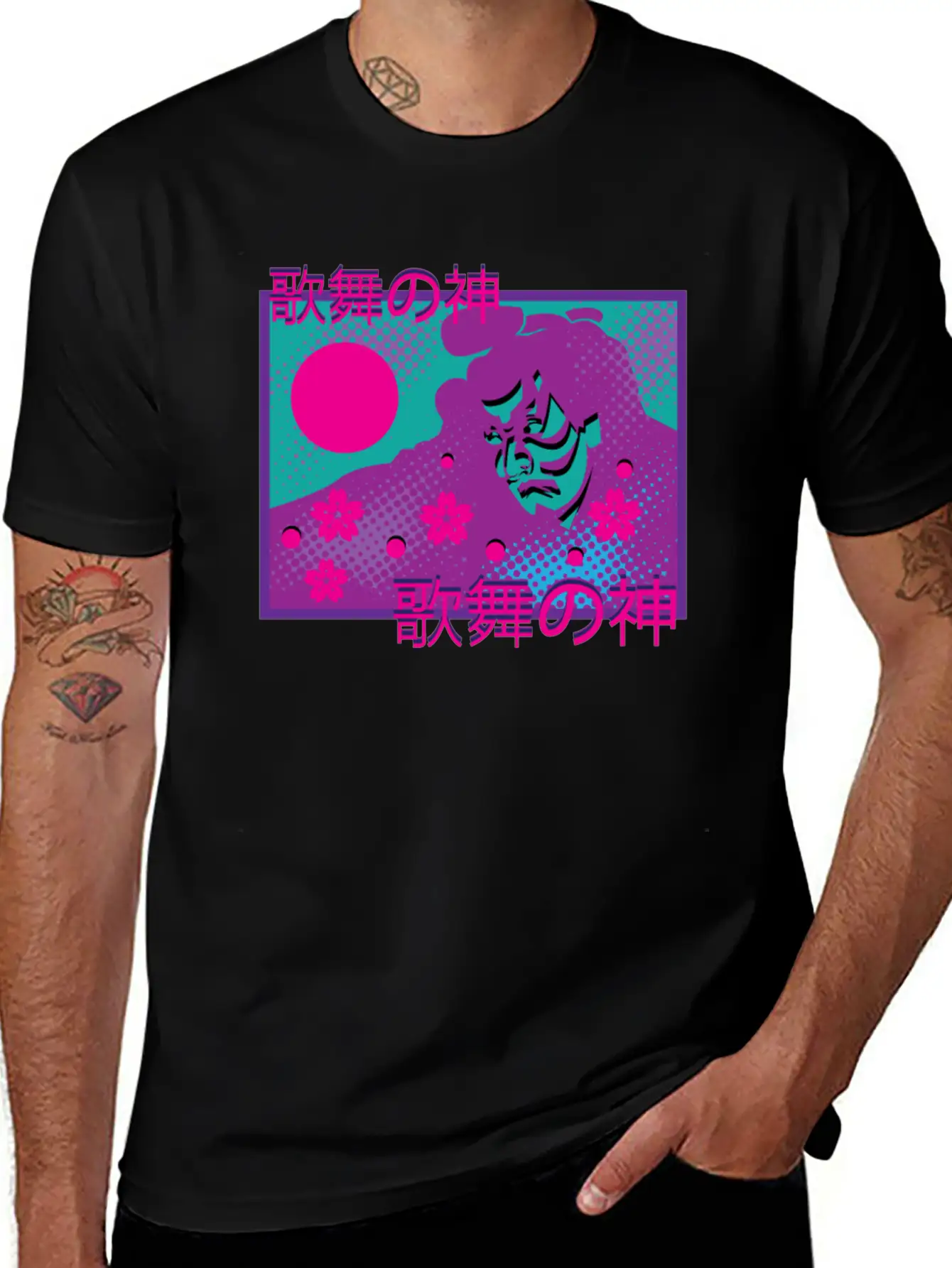 Vaporwave Synthwave Samurai Tokyo Yakuza Unisex Casual T-Shirt – Clean Design For Daily Comfort