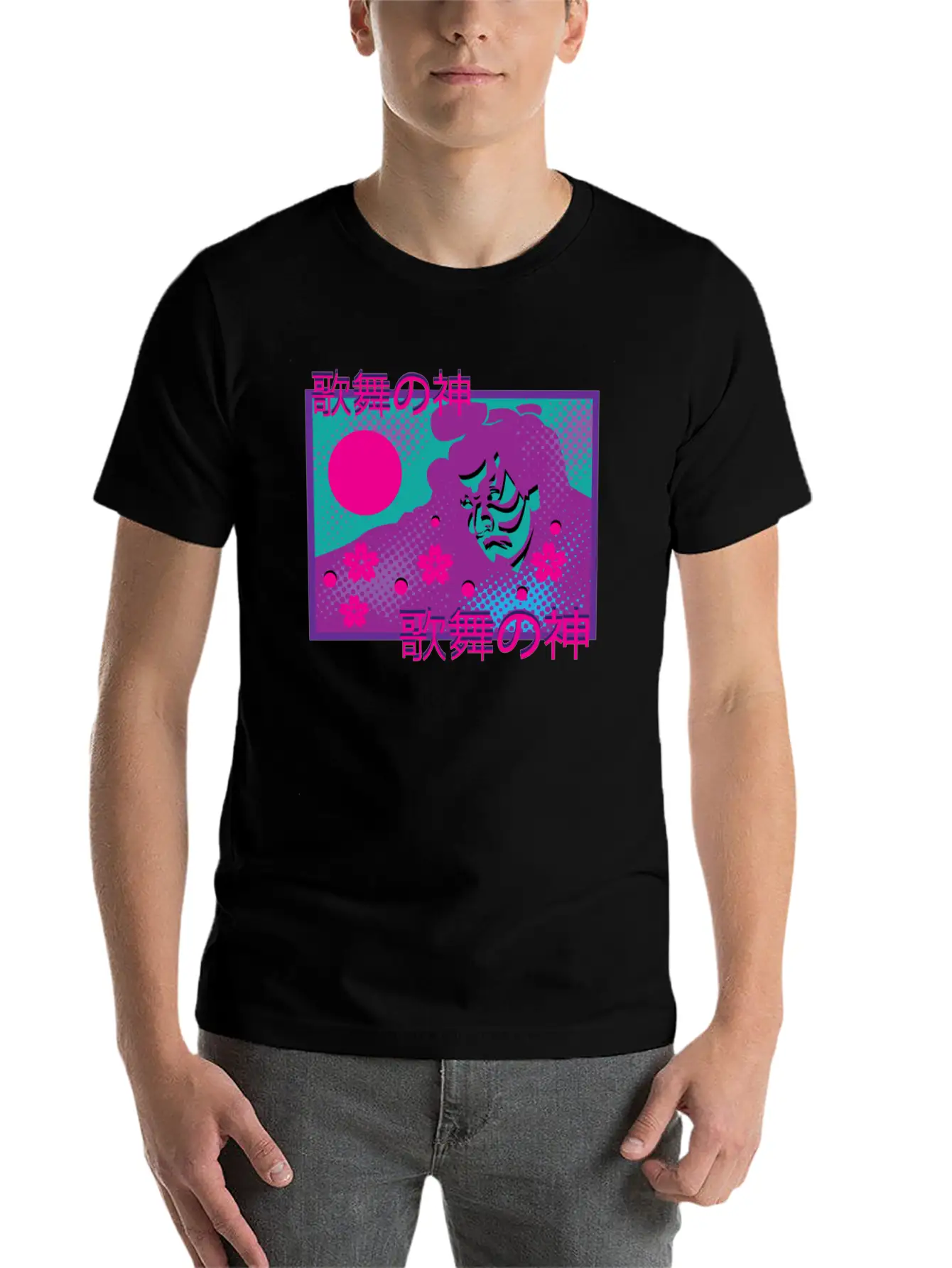 Vaporwave Synthwave Samurai Tokyo Yakuza Unisex Casual T-Shirt – Clean Design For Daily Comfort