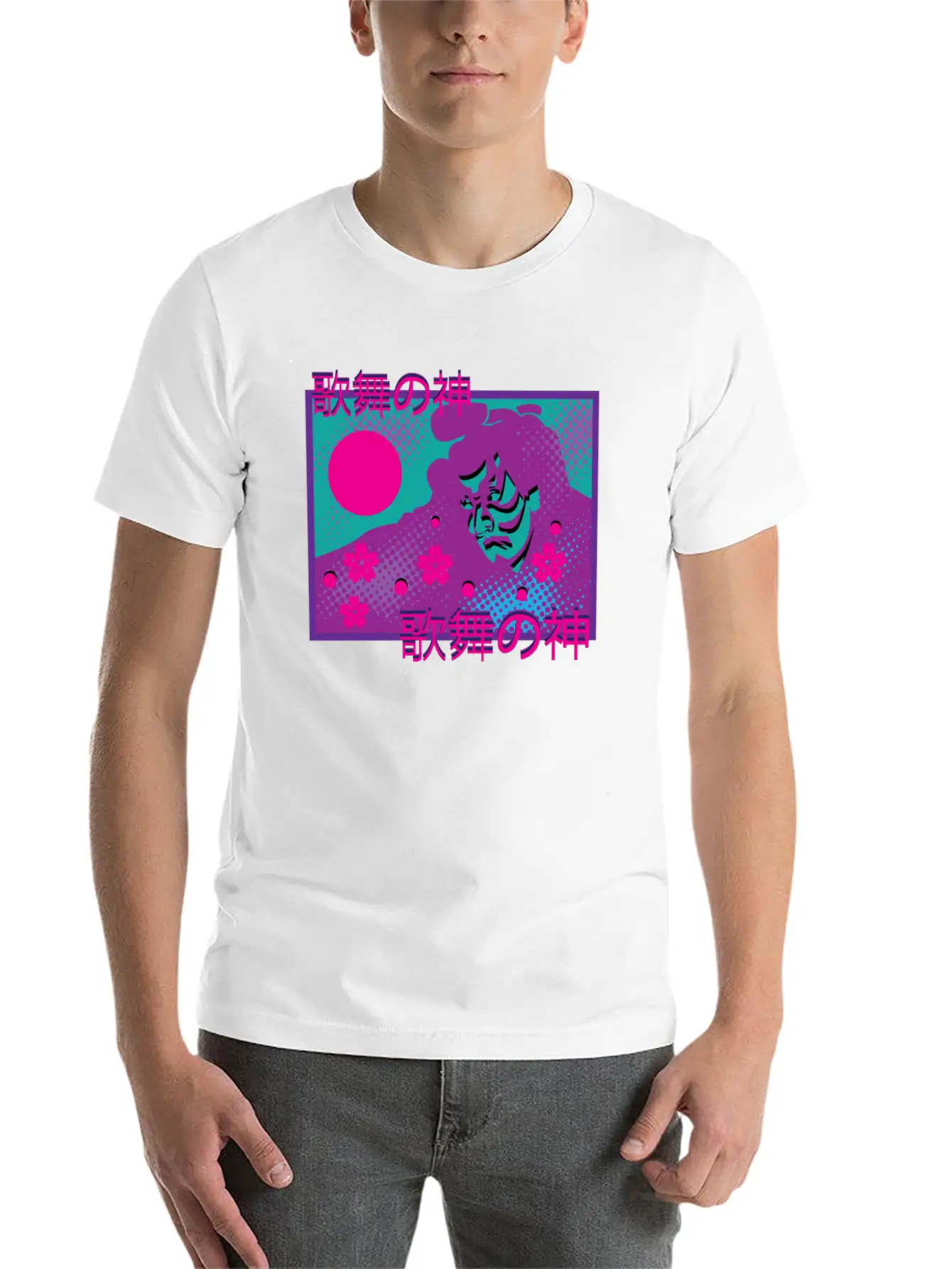 Vaporwave Synthwave Samurai Tokyo Yakuza Unisex Casual T-Shirt – Clean Design For Daily Comfort