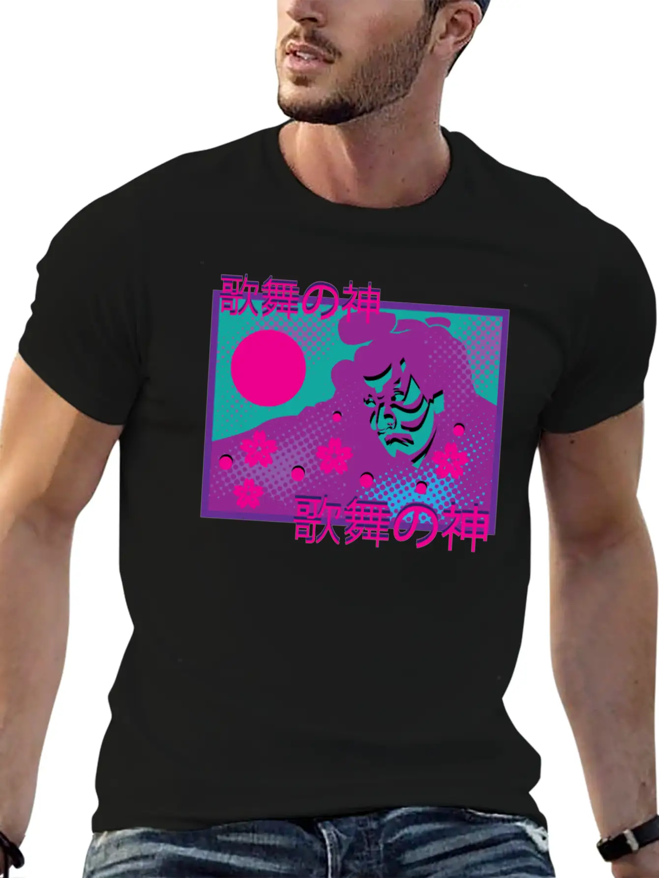Vaporwave Synthwave Samurai Tokyo Yakuza Unisex Casual T-Shirt – Clean Design For Daily Comfort