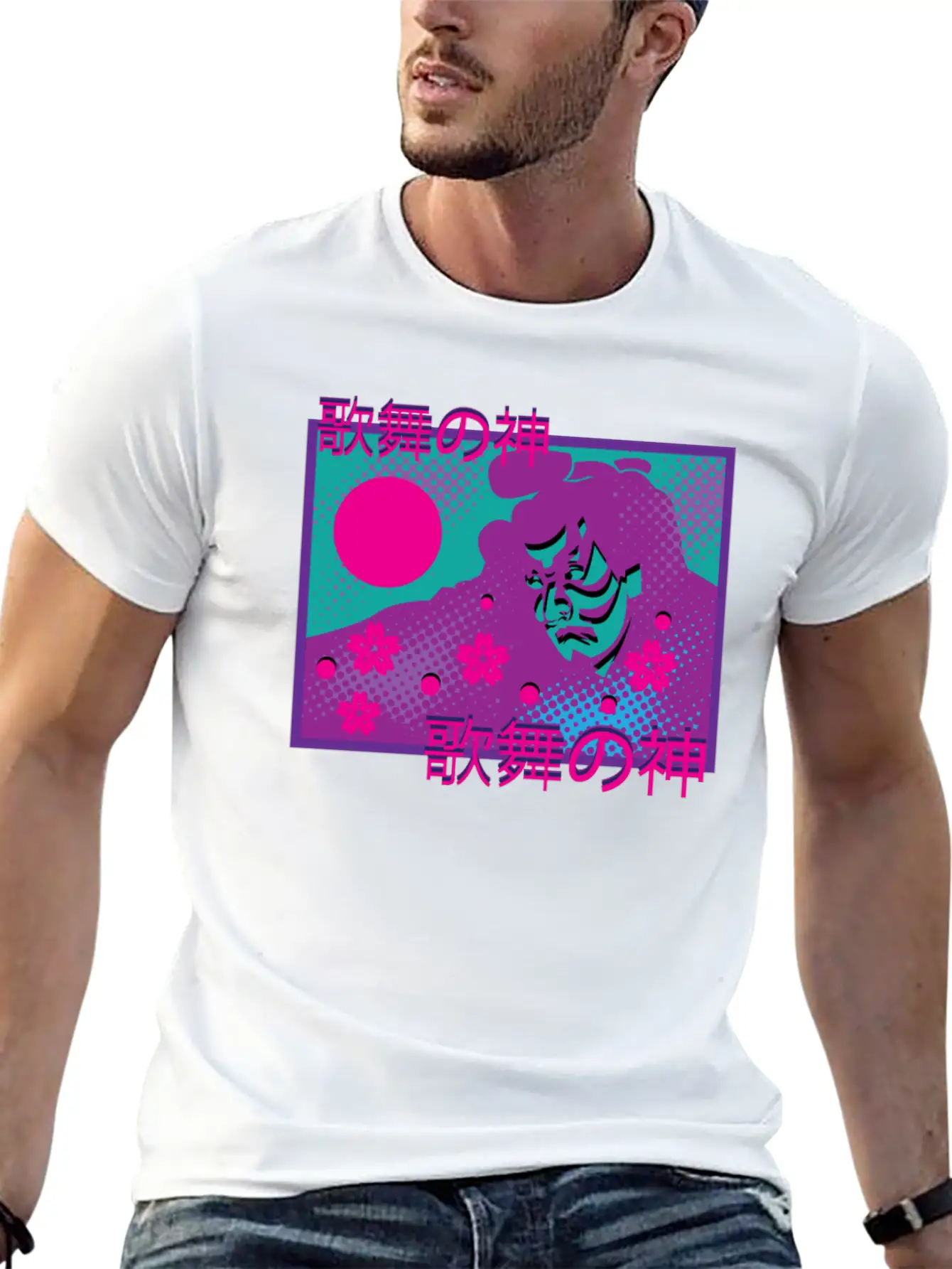 Vaporwave Synthwave Samurai Tokyo Yakuza Unisex Casual T-Shirt – Clean Design For Daily Comfort
