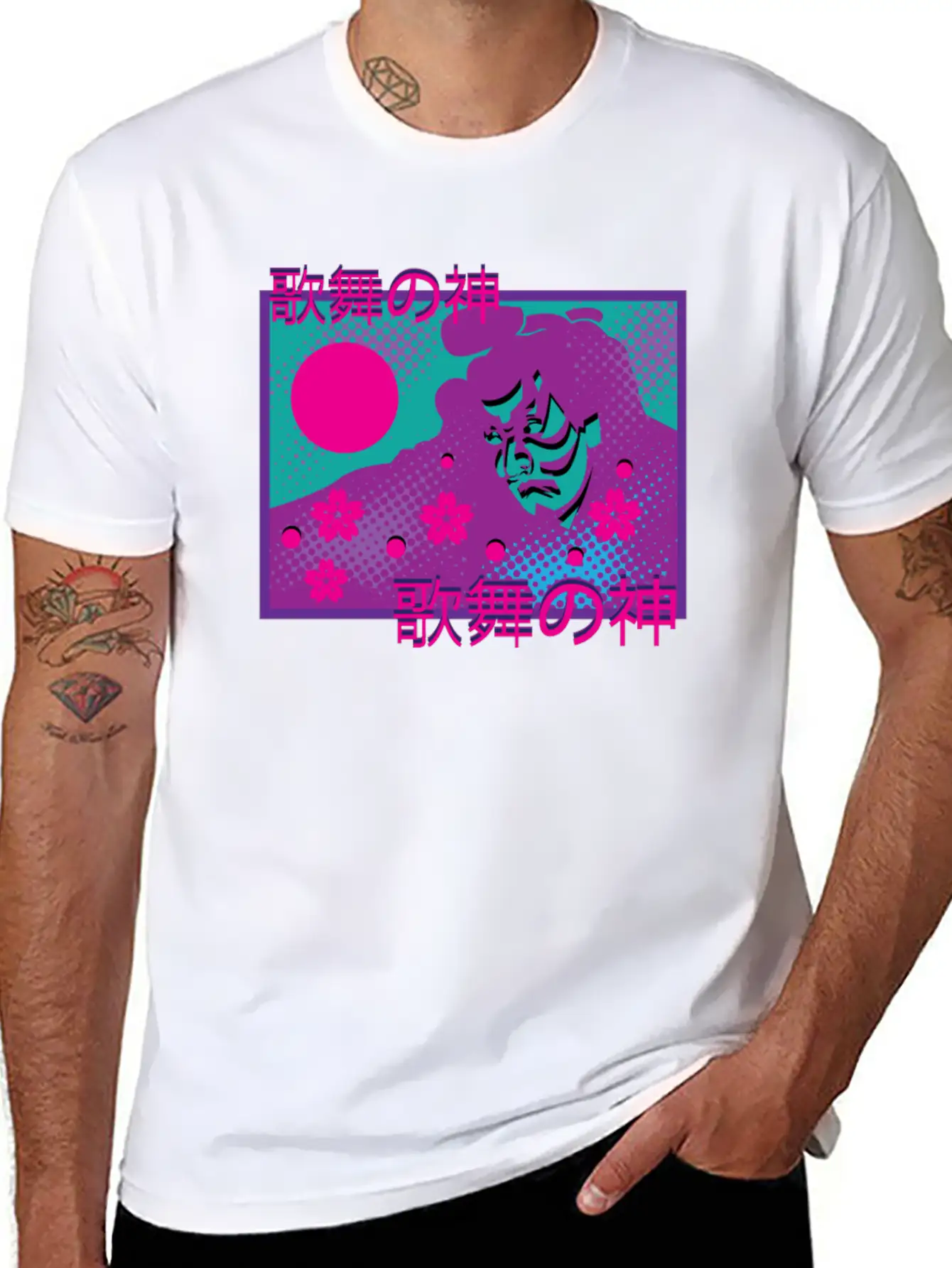 Vaporwave Synthwave Samurai Tokyo Yakuza Unisex Casual T-Shirt – Clean Design For Daily Comfort