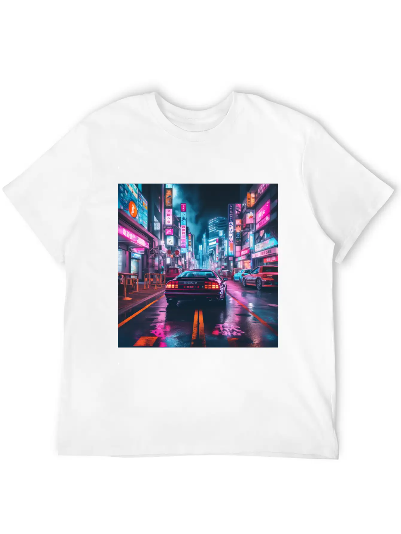 Vaporwave Tokyo Unisex Short Sleeve Soft Cotton T-Shirt – Casual Everyday Wear