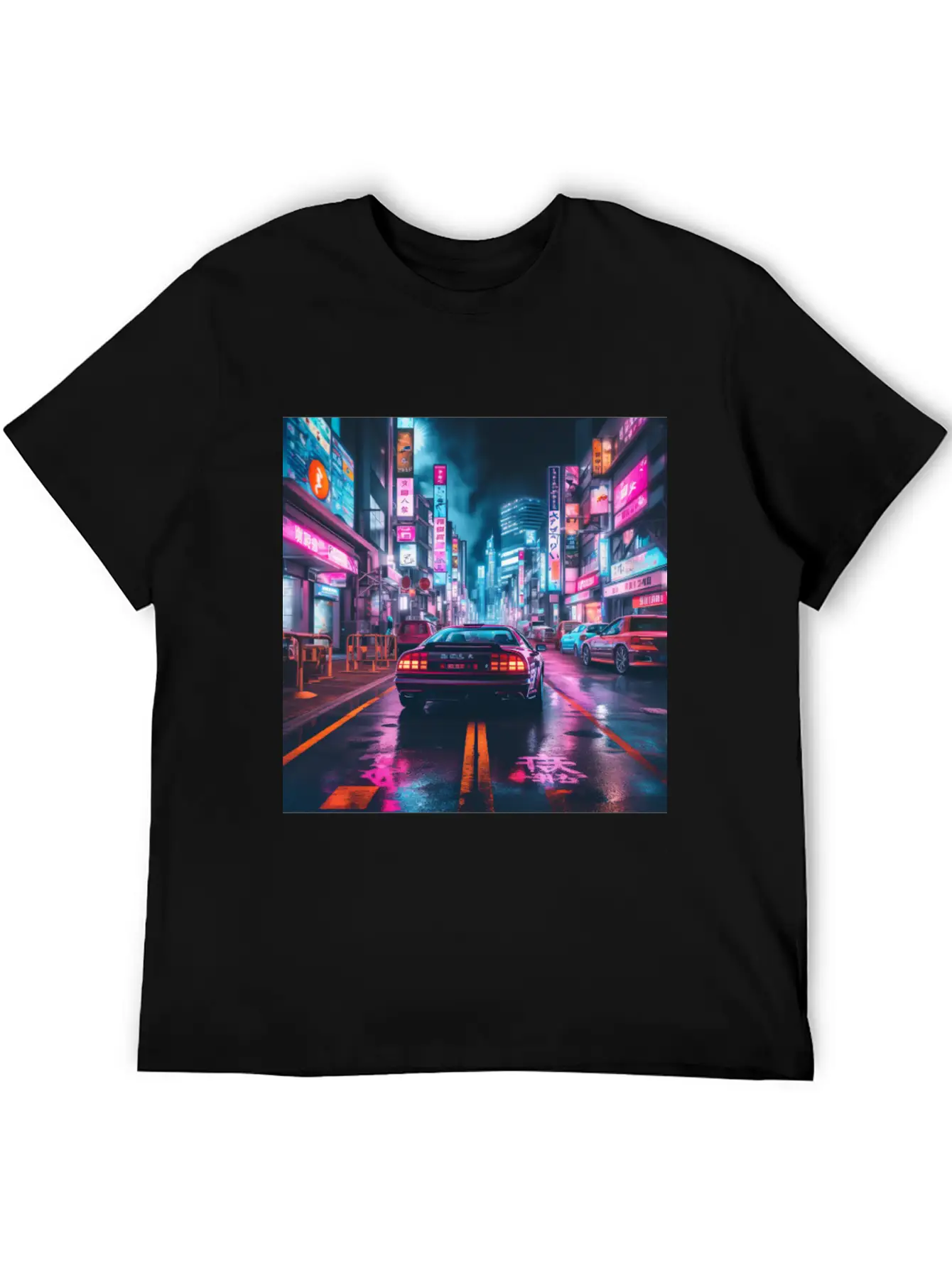 Vaporwave Tokyo Unisex Short Sleeve Soft Cotton T-Shirt – Casual Everyday Wear