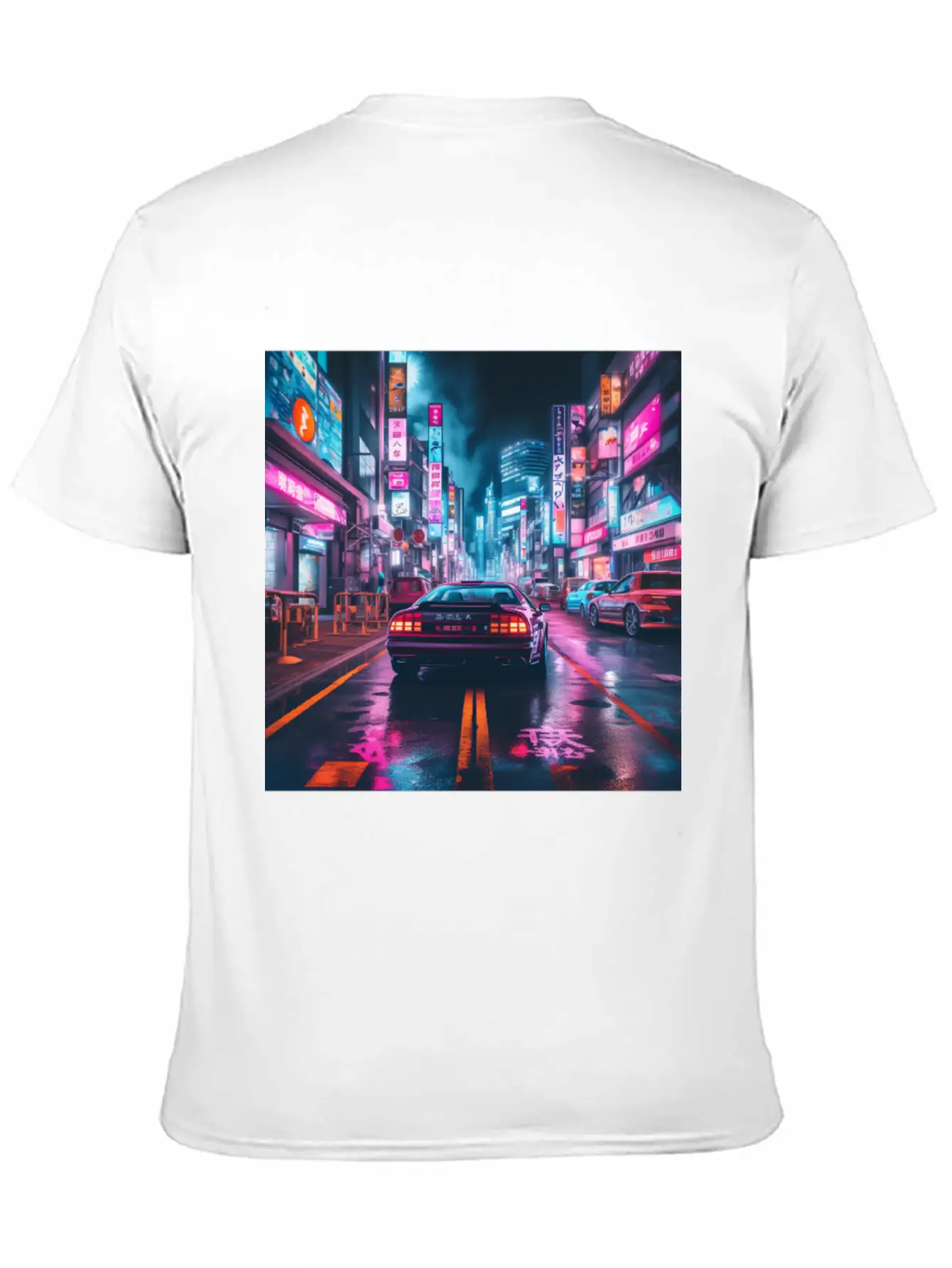 Vaporwave Tokyo Unisex Short Sleeve Soft Cotton T-Shirt – Casual Everyday Wear