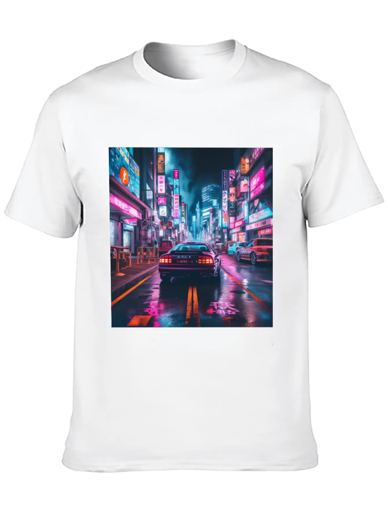 Vaporwave Tokyo Unisex Short Sleeve Soft Cotton T-Shirt – Casual Everyday Wear