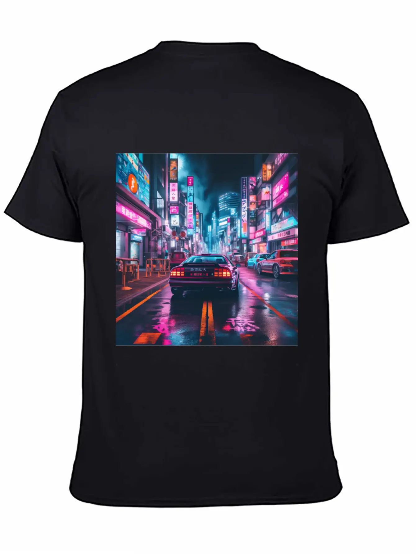 Vaporwave Tokyo Unisex Short Sleeve Soft Cotton T-Shirt – Casual Everyday Wear