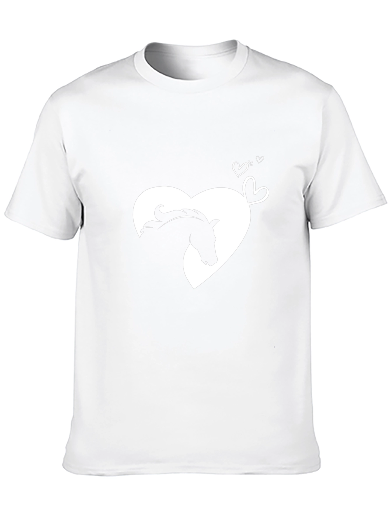 Heart Horse Graphic Tee - Black