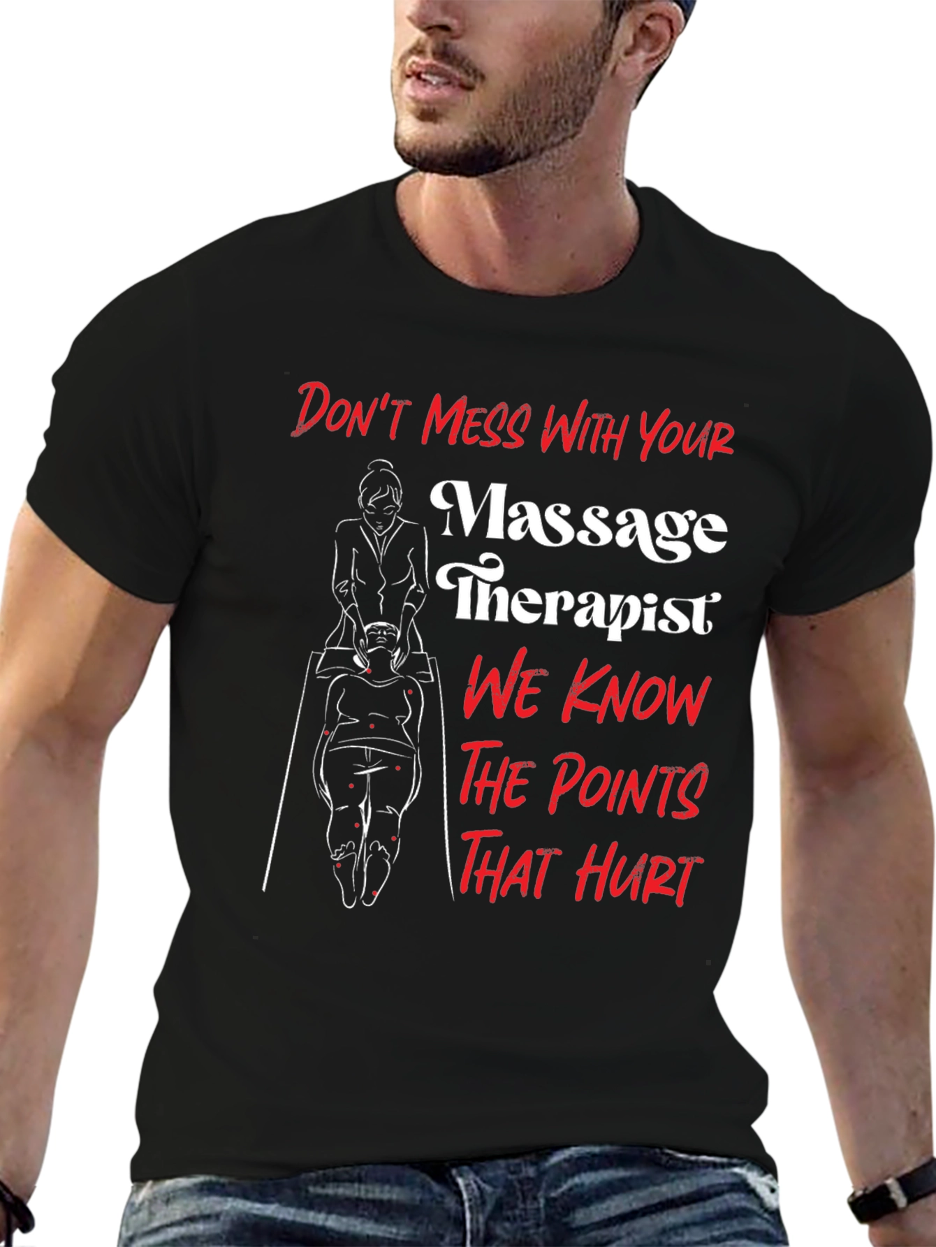 Massage Therapist Funny Graphic T-Shirt