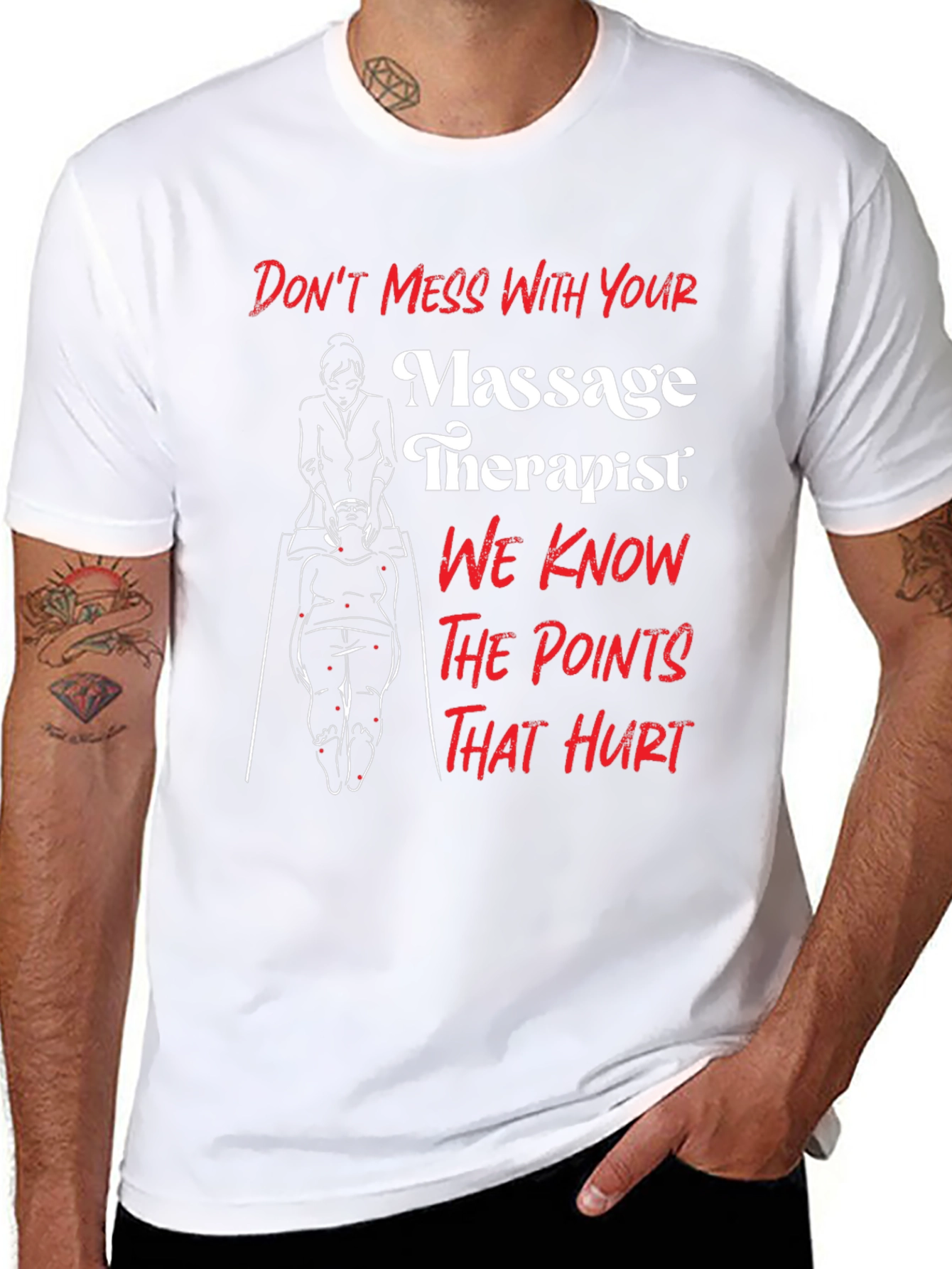 Massage Therapist Funny Graphic T-Shirt