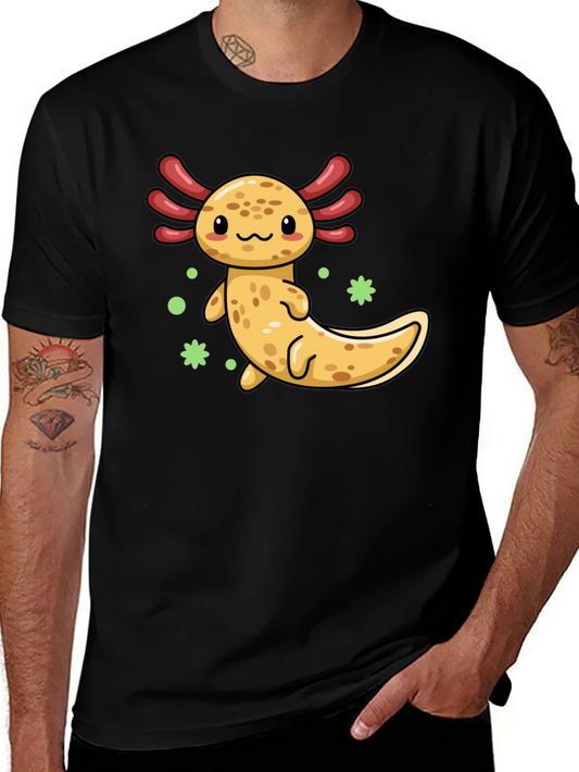 Axolotl Kawaii T-Shirt - Cute Amphibian Tee