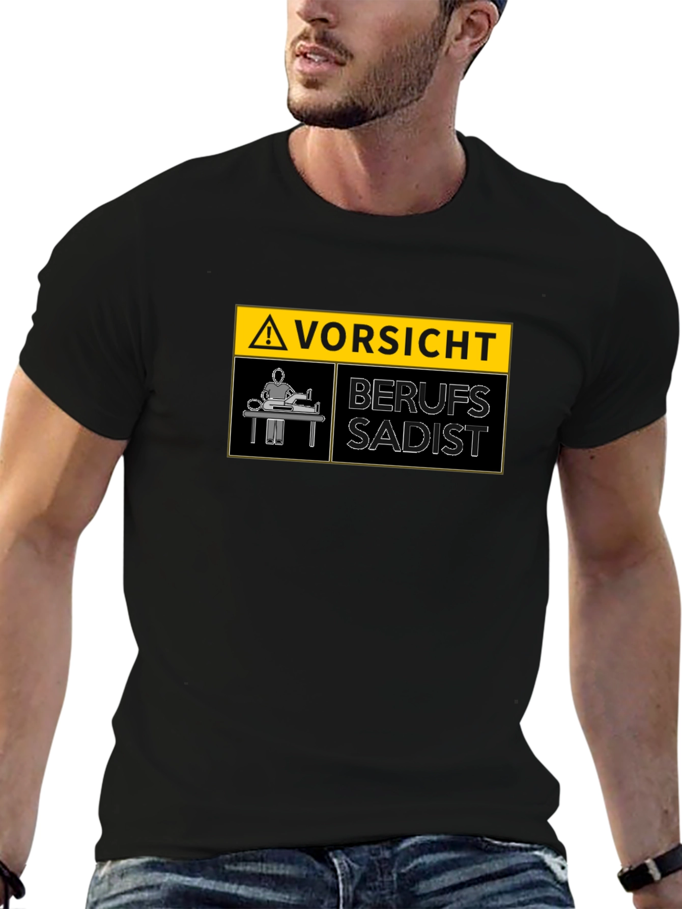Vorsicht Berufs Sadist Warning T-Shirt