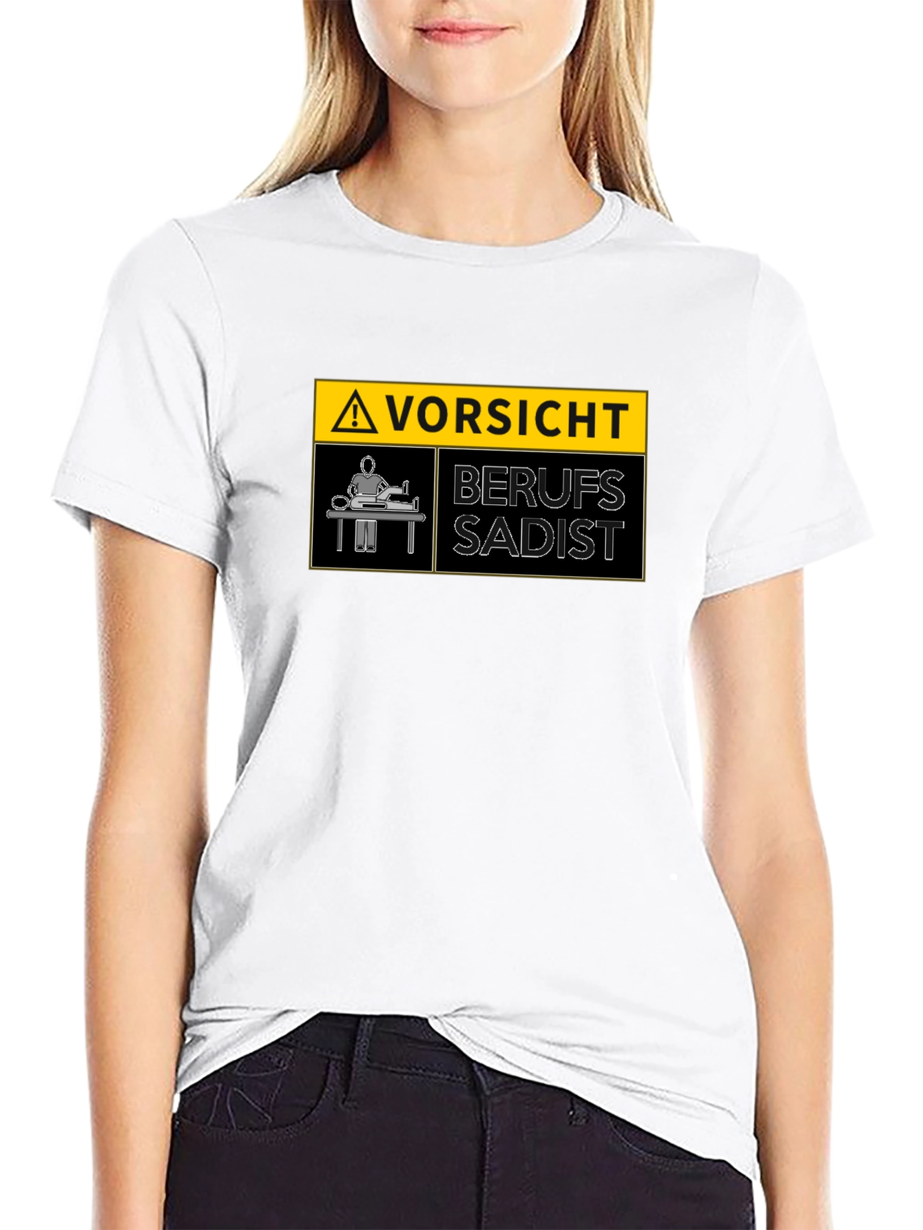 Vorsicht Berufs Sadist Warning T-Shirt