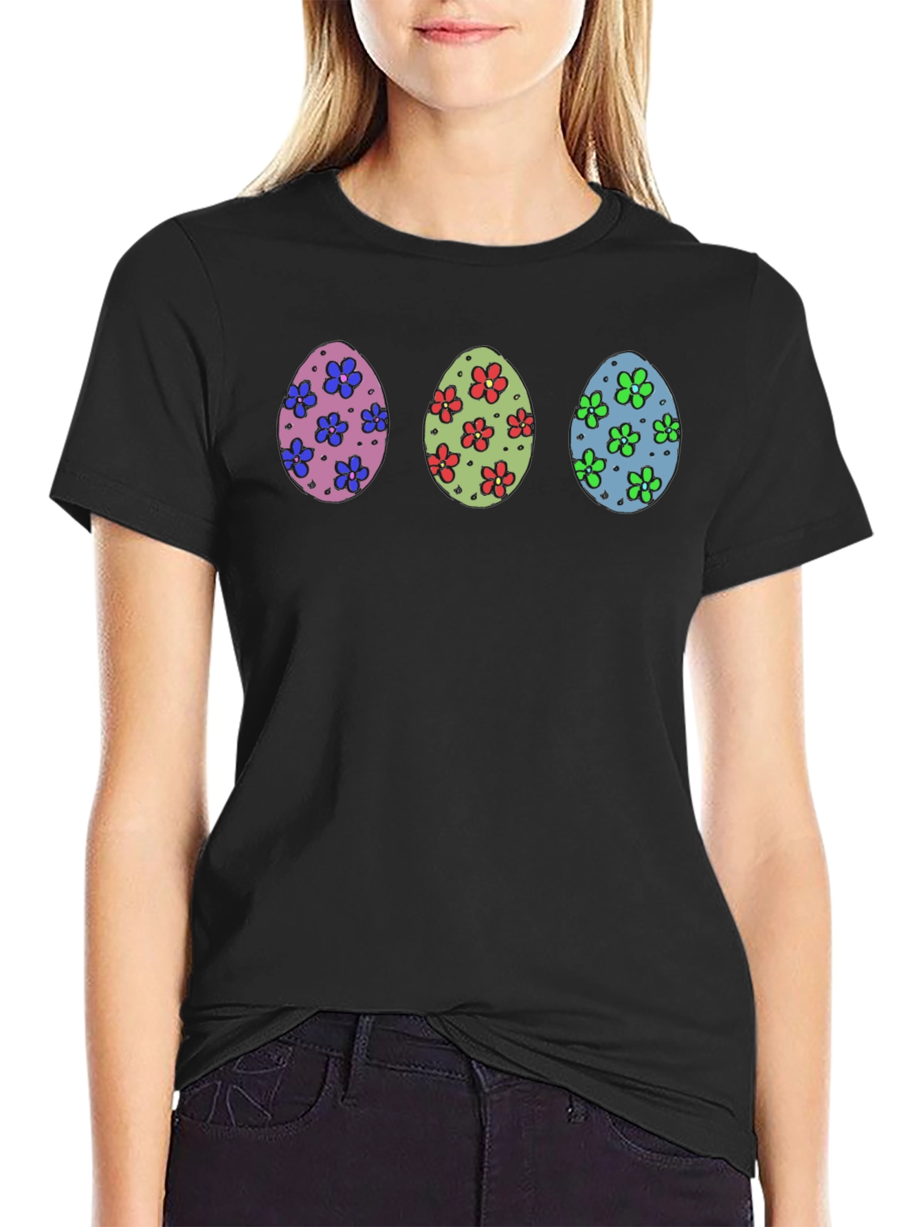 Easter Egg Flower T-Shirt - Fun Spring Apparel