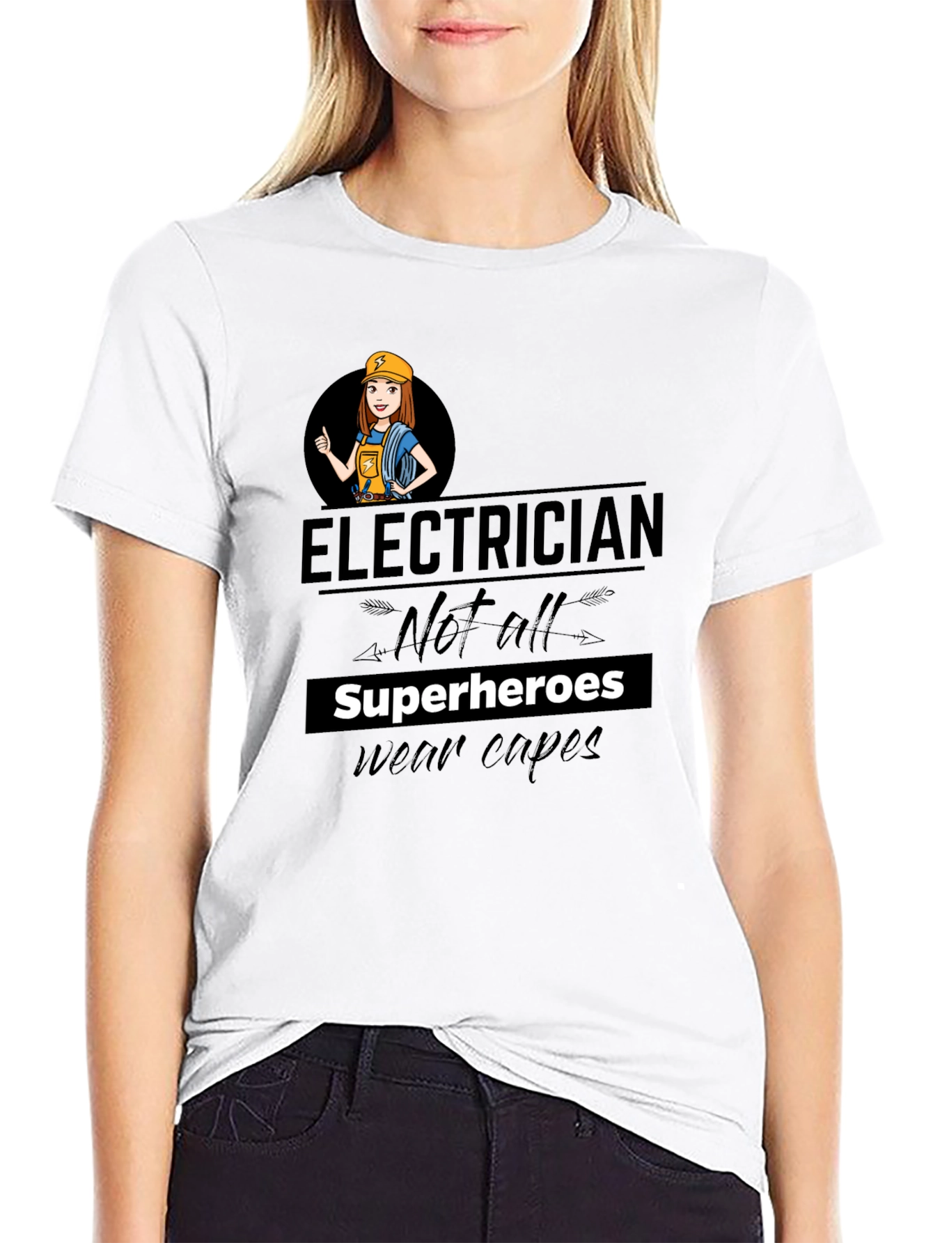 Electrician Not All Superheroes T-Shirt