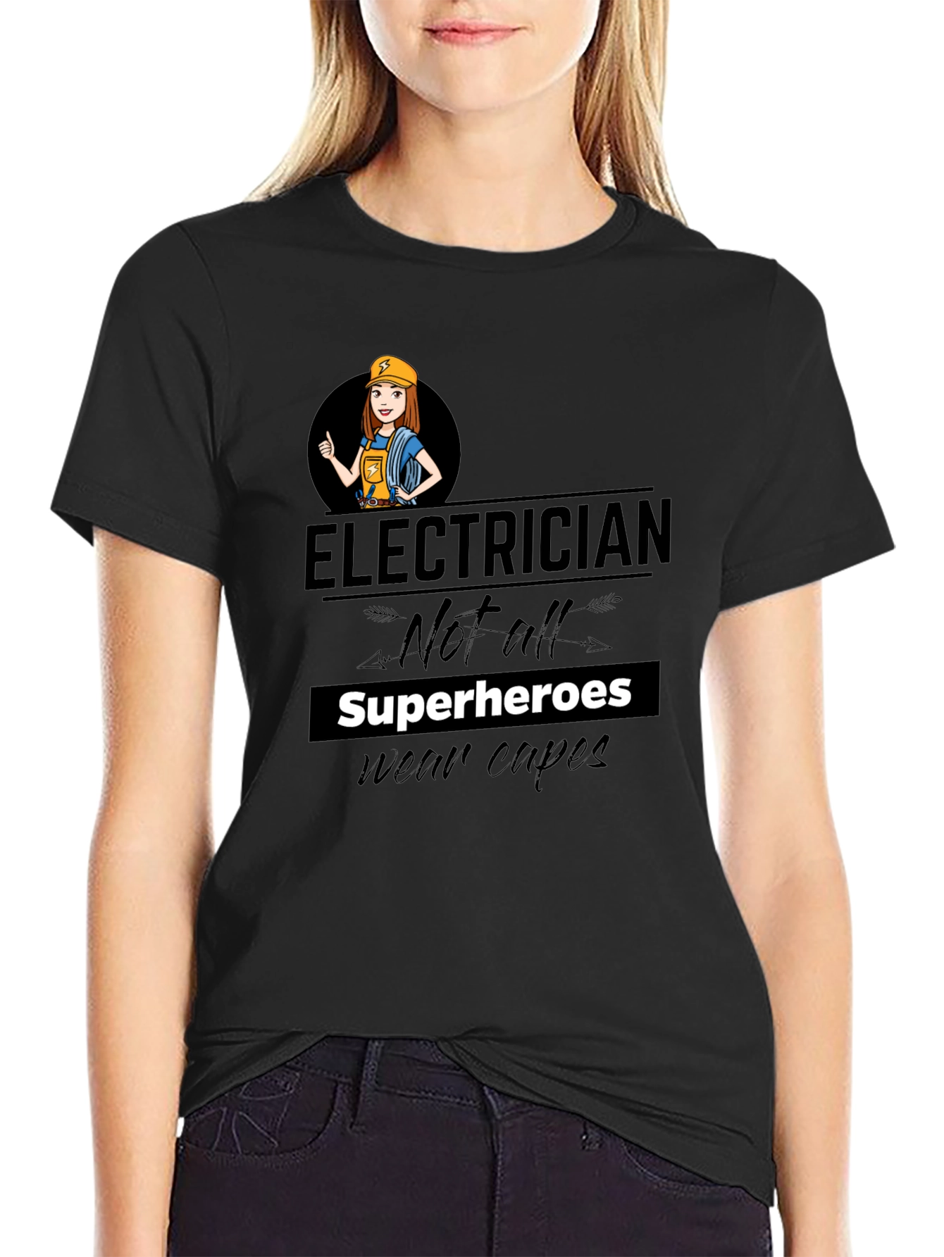Electrician Not All Superheroes T-Shirt