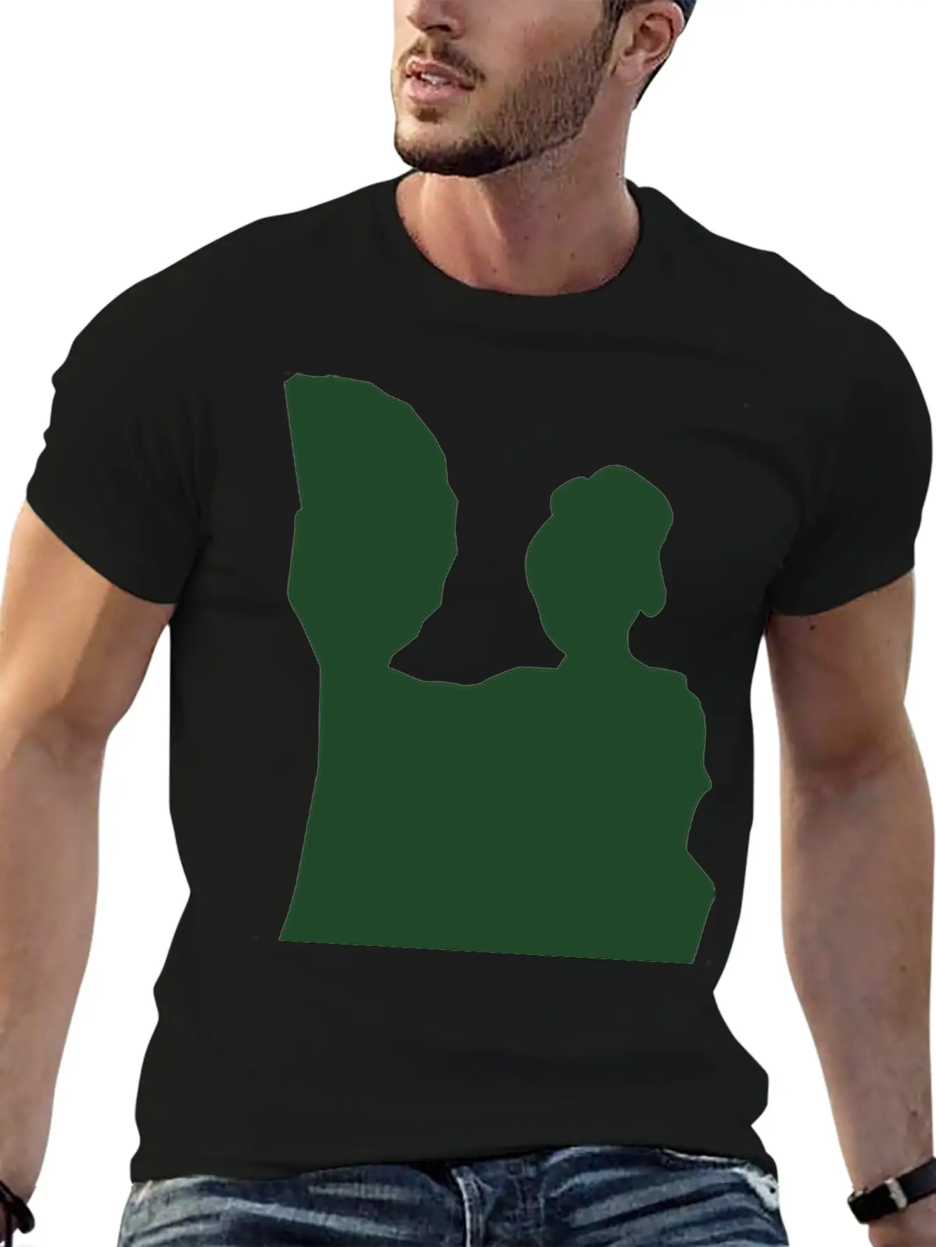 Vector Asian Silhouette Comfortable Minimalist Graphic Tee – Summer Style Essential