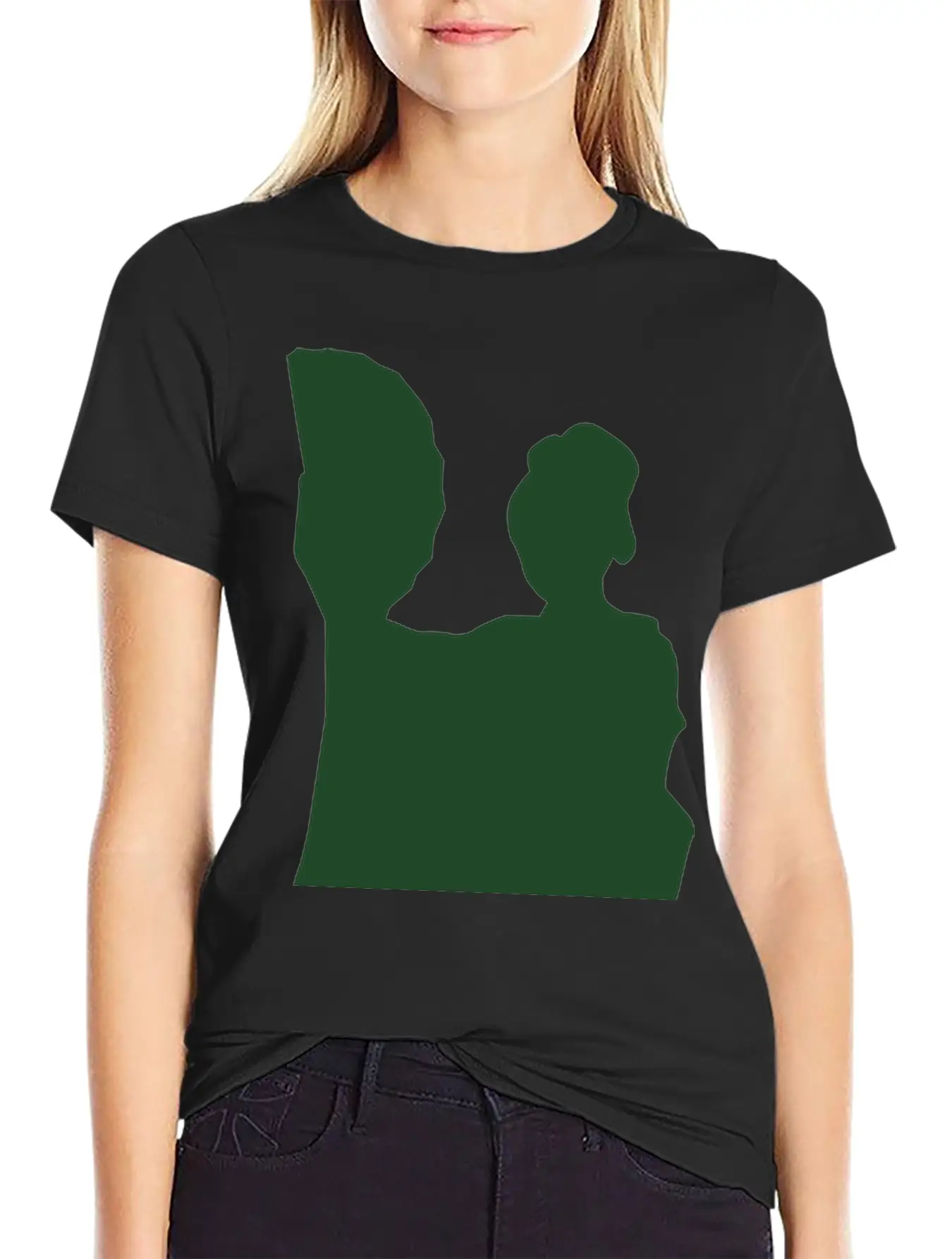 Vector Asian Silhouette Comfortable Minimalist Graphic Tee – Summer Style Essential