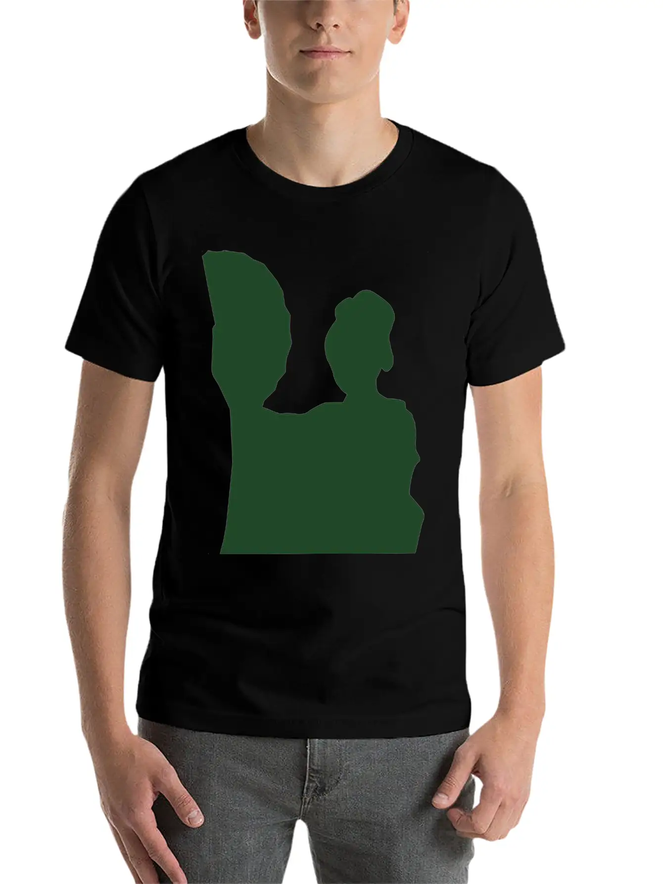 Vector Asian Silhouette Comfortable Minimalist Graphic Tee – Summer Style Essential