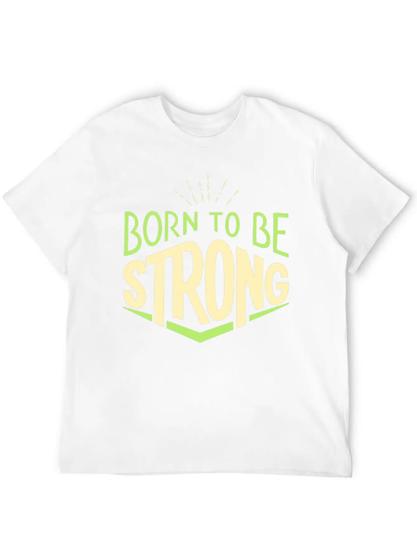 Vectorstock 4464302 Word Art Quotes Born To Be Str Basic Graphic T-Shirt – Daily Comfort In Soft Cotton