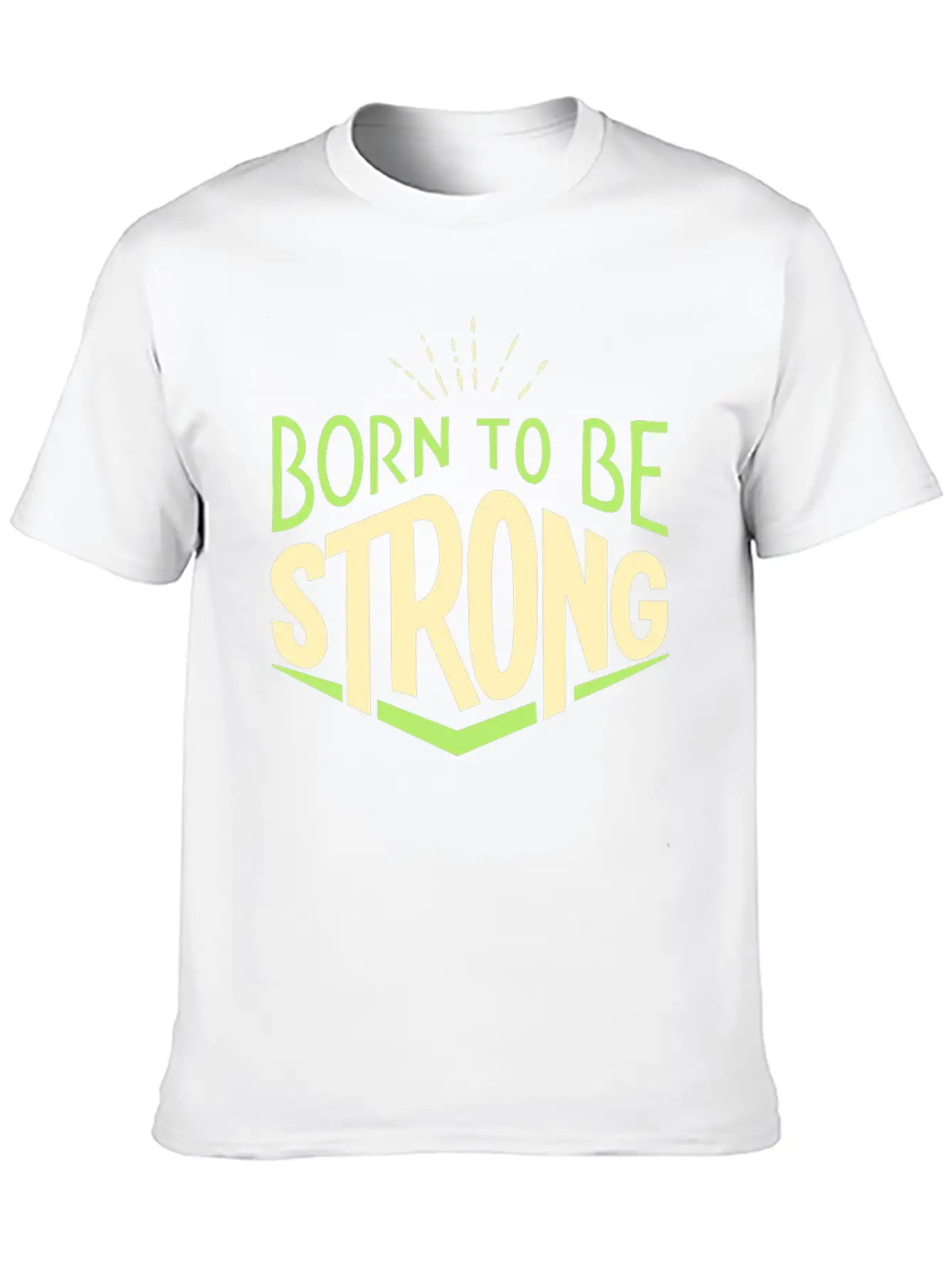 Vectorstock 4464302 Word Art Quotes Born To Be Str Basic Graphic T-Shirt – Daily Comfort In Soft Cotton