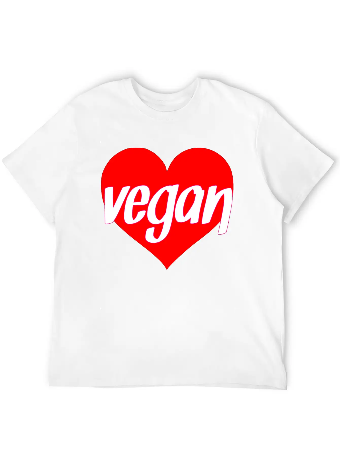 Vegan Heart Love Vegan Gift Idea Stylish Everyday T-Shirt – Unisex Basic Cotton Tee