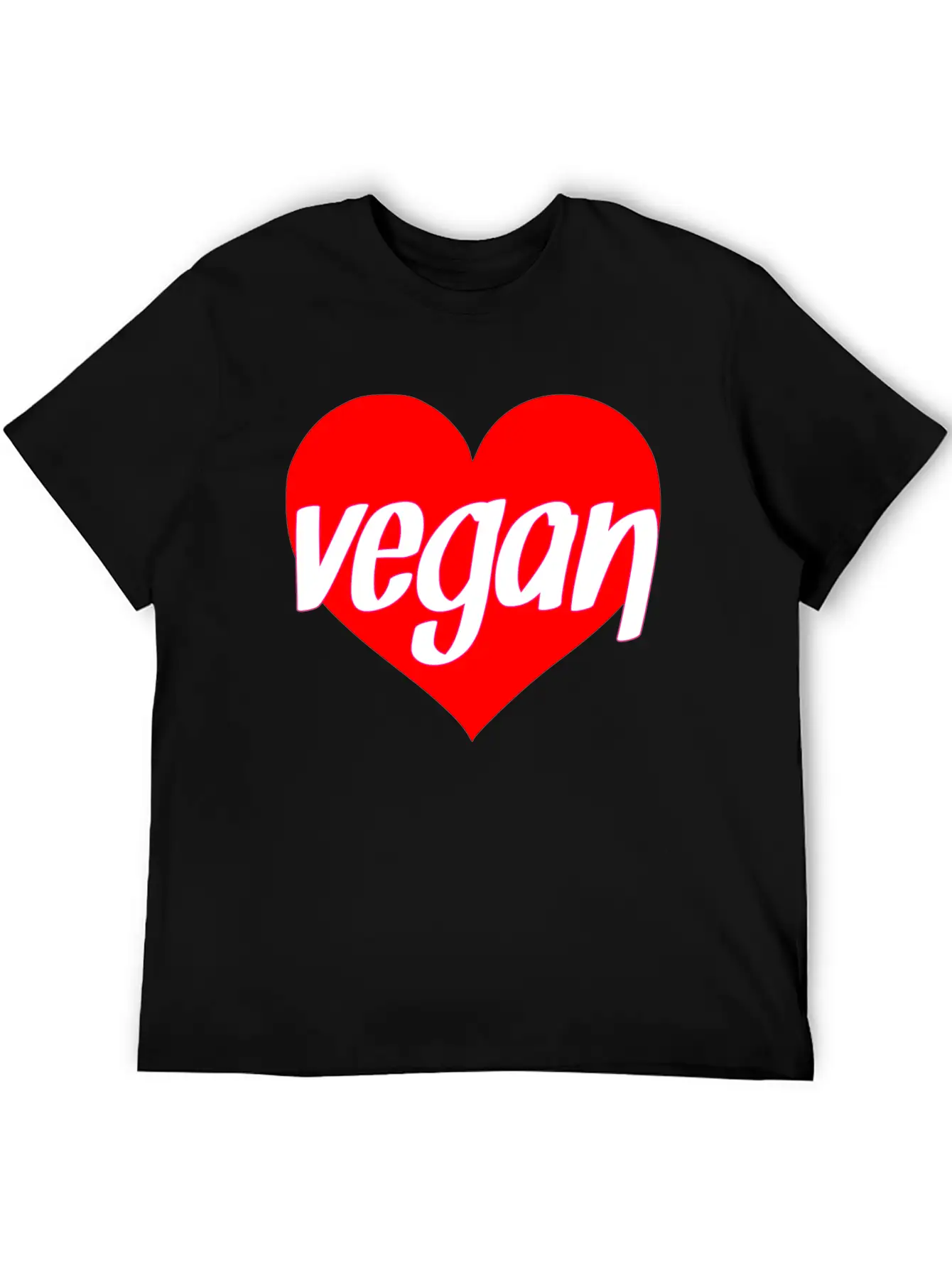 Vegan Heart Love Vegan Gift Idea Stylish Everyday T-Shirt – Unisex Basic Cotton Tee