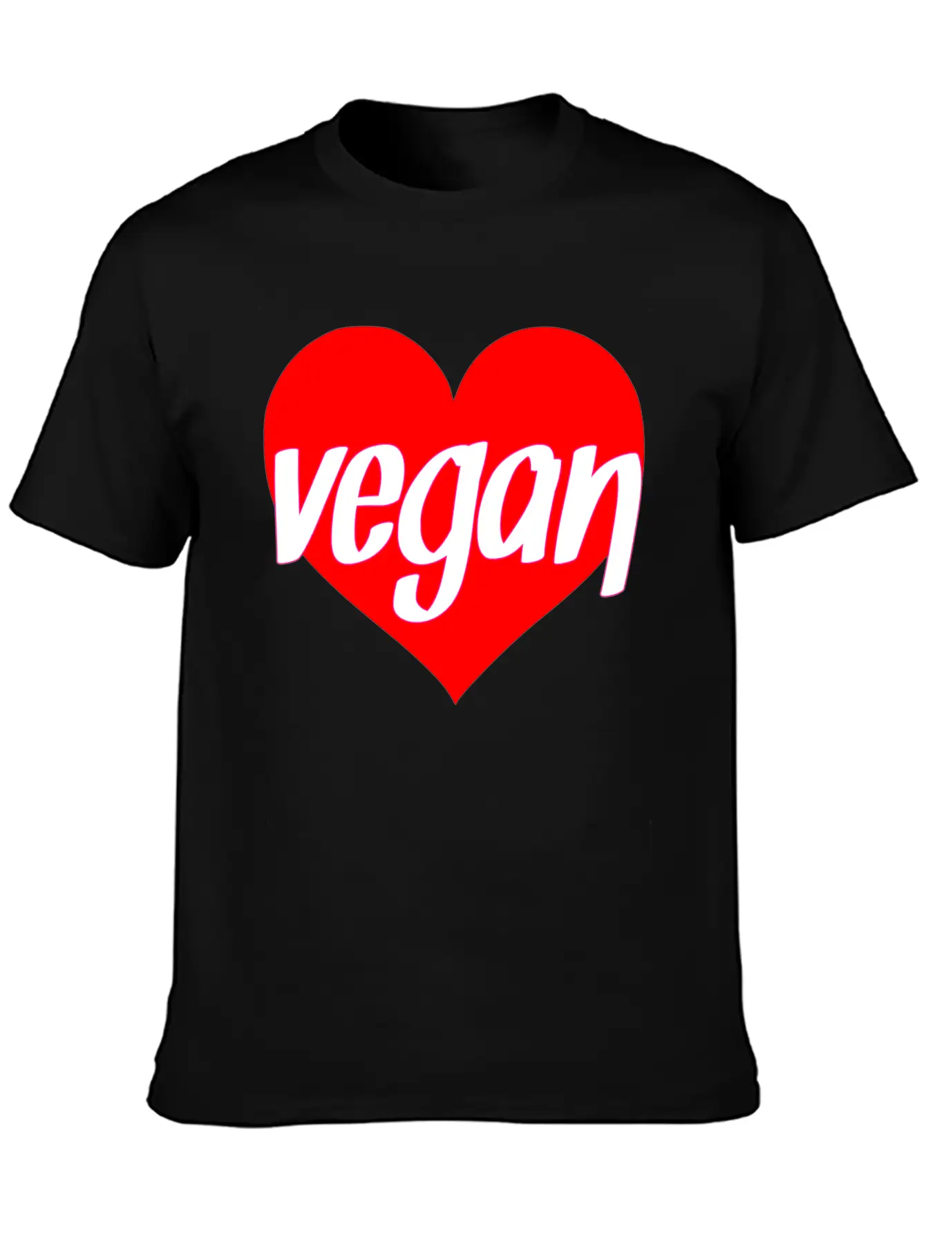 Vegan Heart Love Vegan Gift Idea Stylish Everyday T-Shirt – Unisex Basic Cotton Tee
