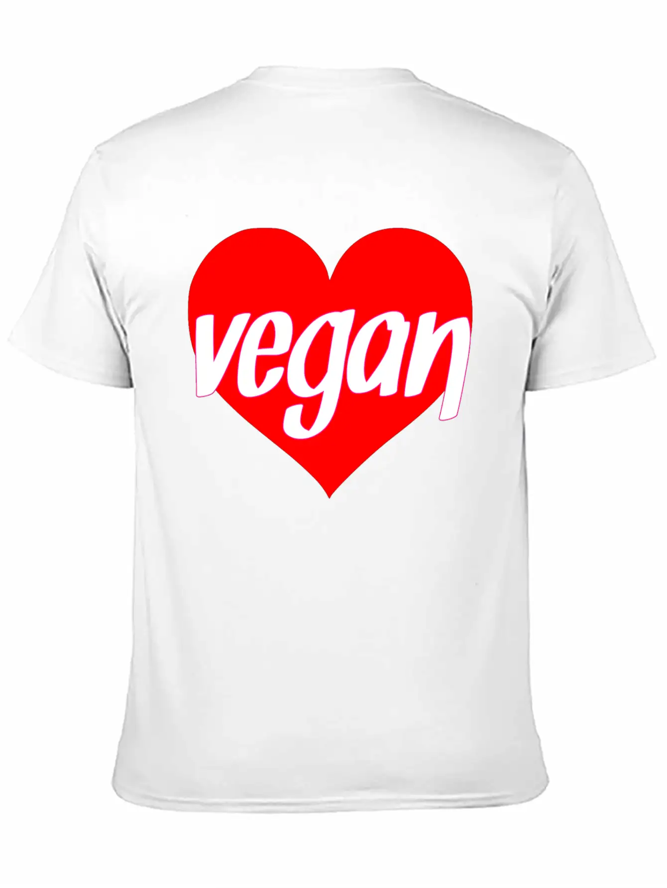 Vegan Heart Love Vegan Gift Idea Stylish Everyday T-Shirt – Unisex Basic Cotton Tee