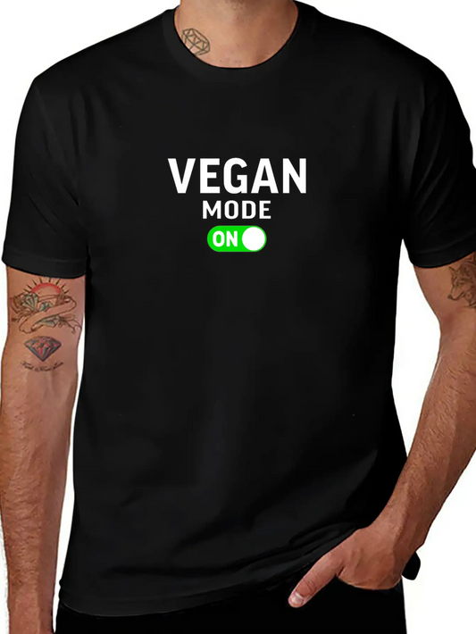 Vegan Mode On Timeless Short Sleeve Tee – Comfy And Minimalist Design
