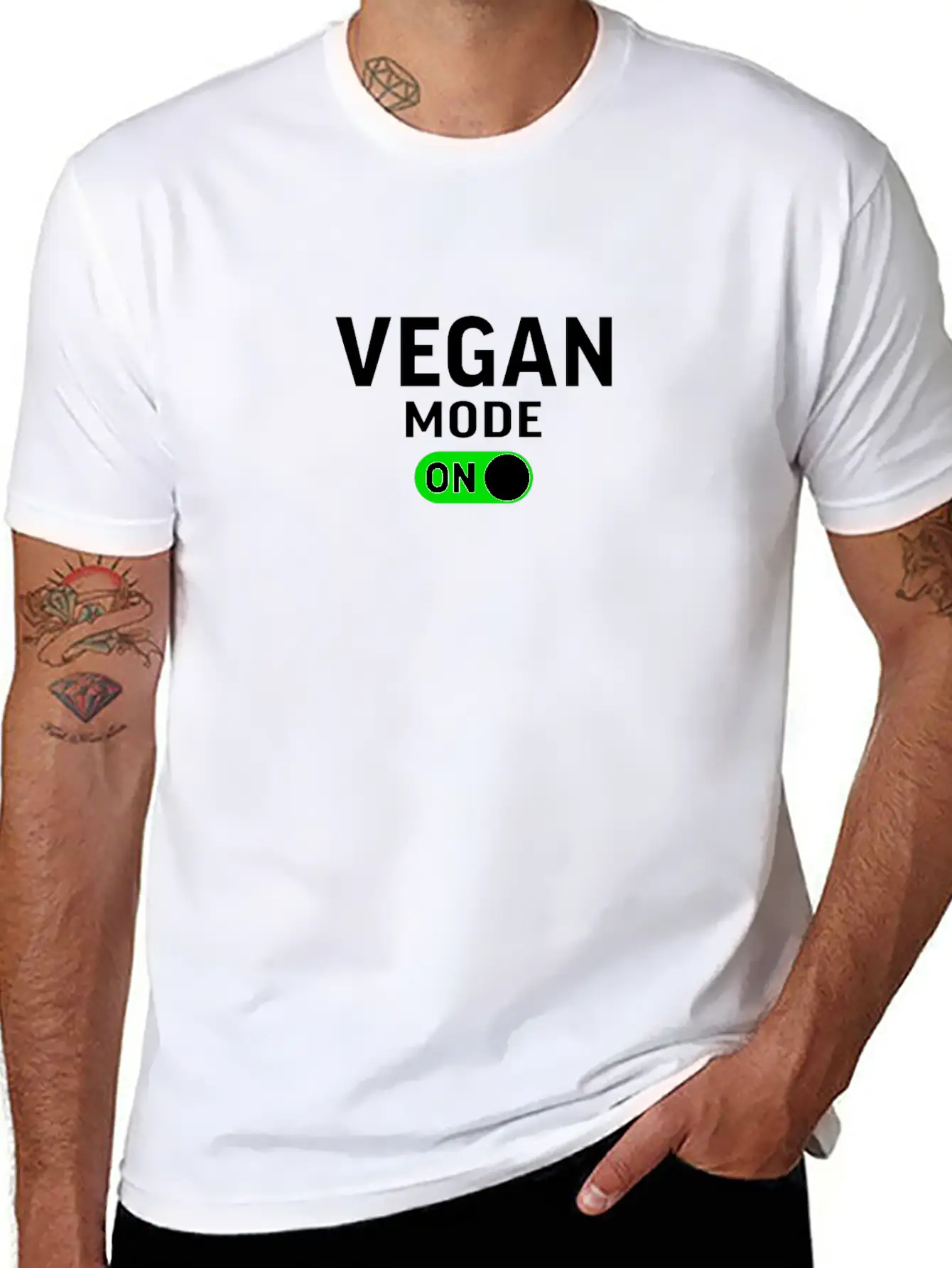 Vegan Mode On Timeless Short Sleeve Tee – Comfy And Minimalist Design