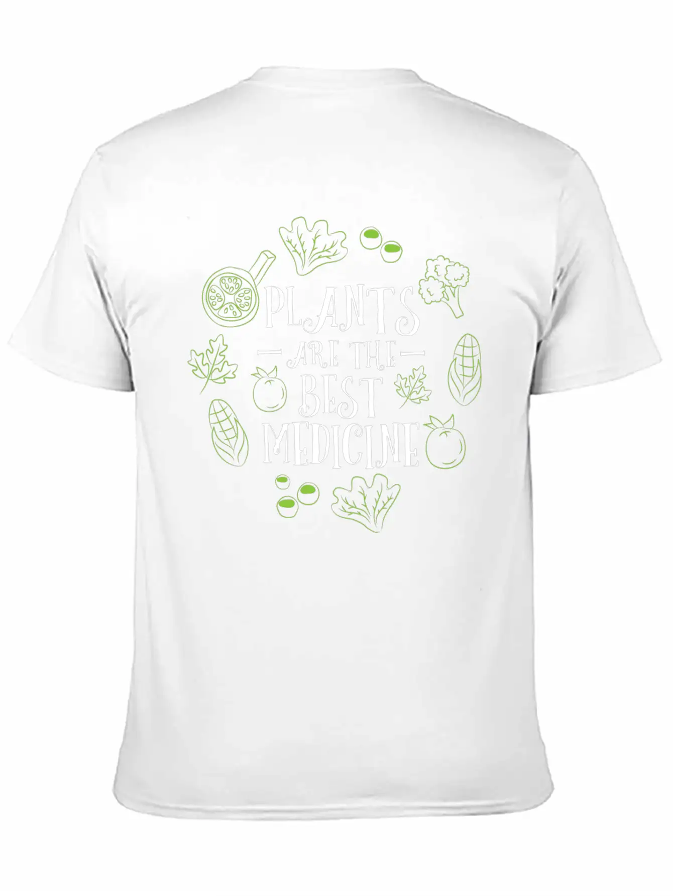 Vegan Plants Are The Best Medicine Gardening Gift Stylish Everyday T-Shirt – Unisex Basic Cotton Tee