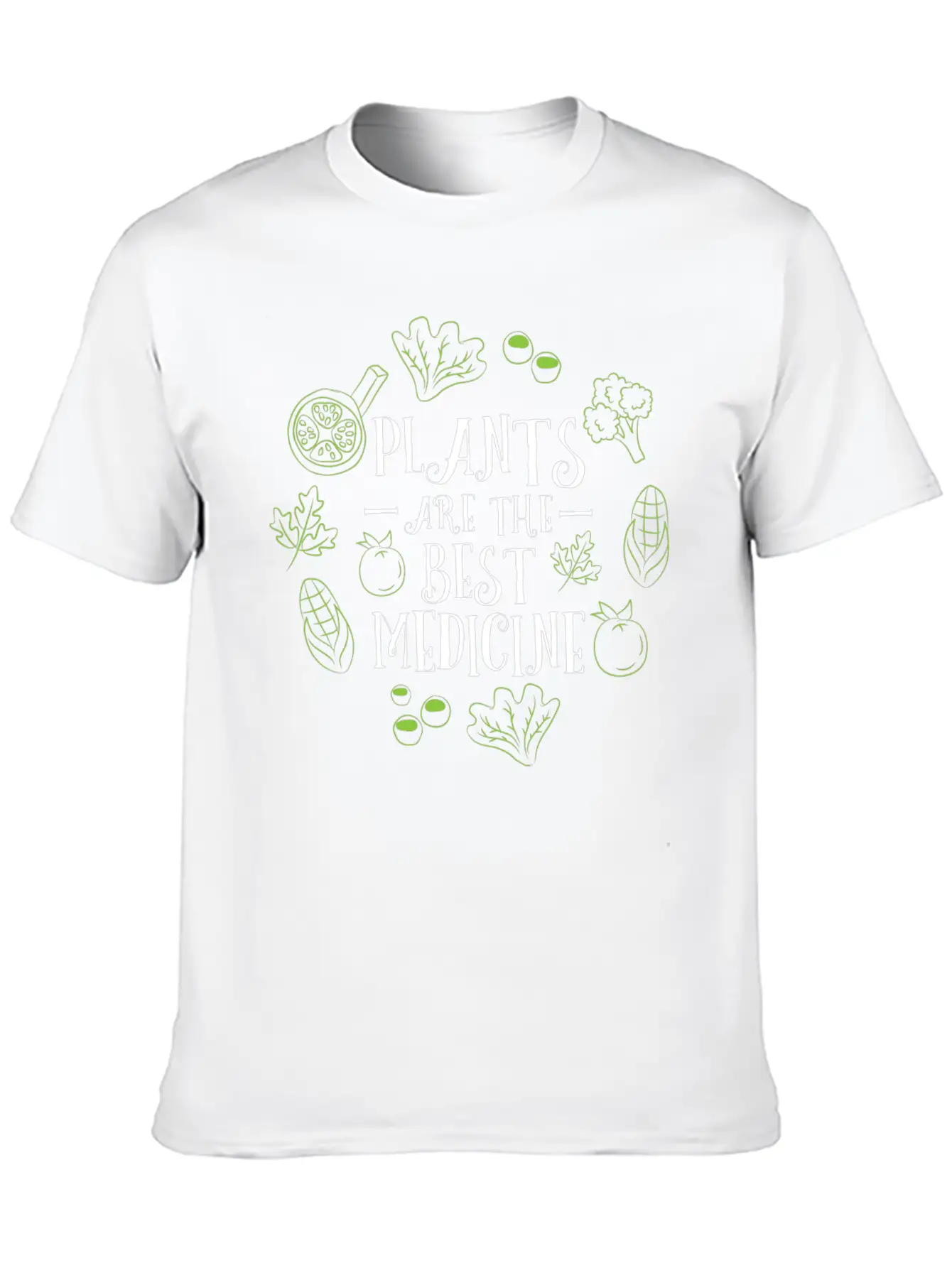 Vegan Plants Are The Best Medicine Gardening Gift Stylish Everyday T-Shirt – Unisex Basic Cotton Tee